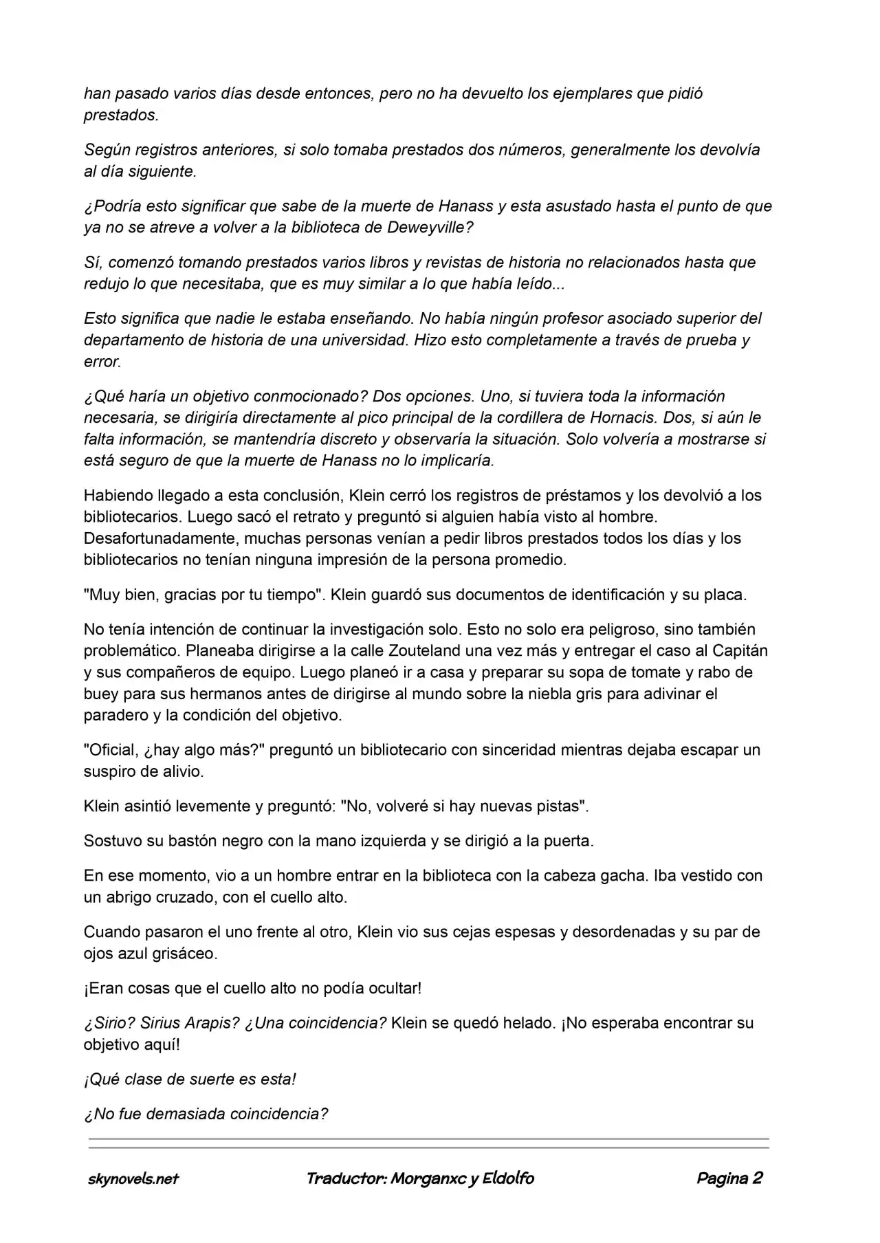 Lord Of The Mysteries (Novela) - Capítulo 103 - Página 2 - LectorTMOo