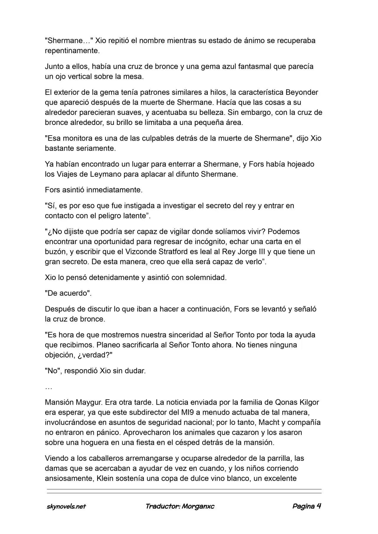 Lord Of The Mysteries (Novela) - Capítulo 1031 - Página 4 - LectorTMOo