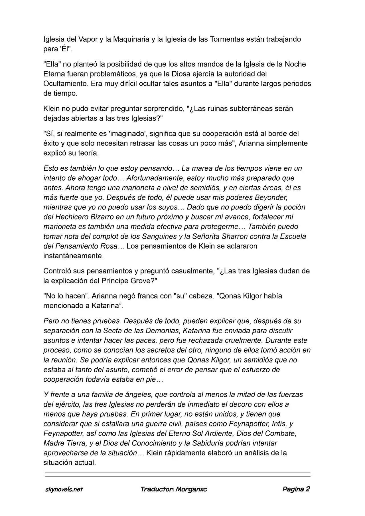Lord Of The Mysteries (Novela) - Capítulo 1032 - Página 2 - LectorTMOo