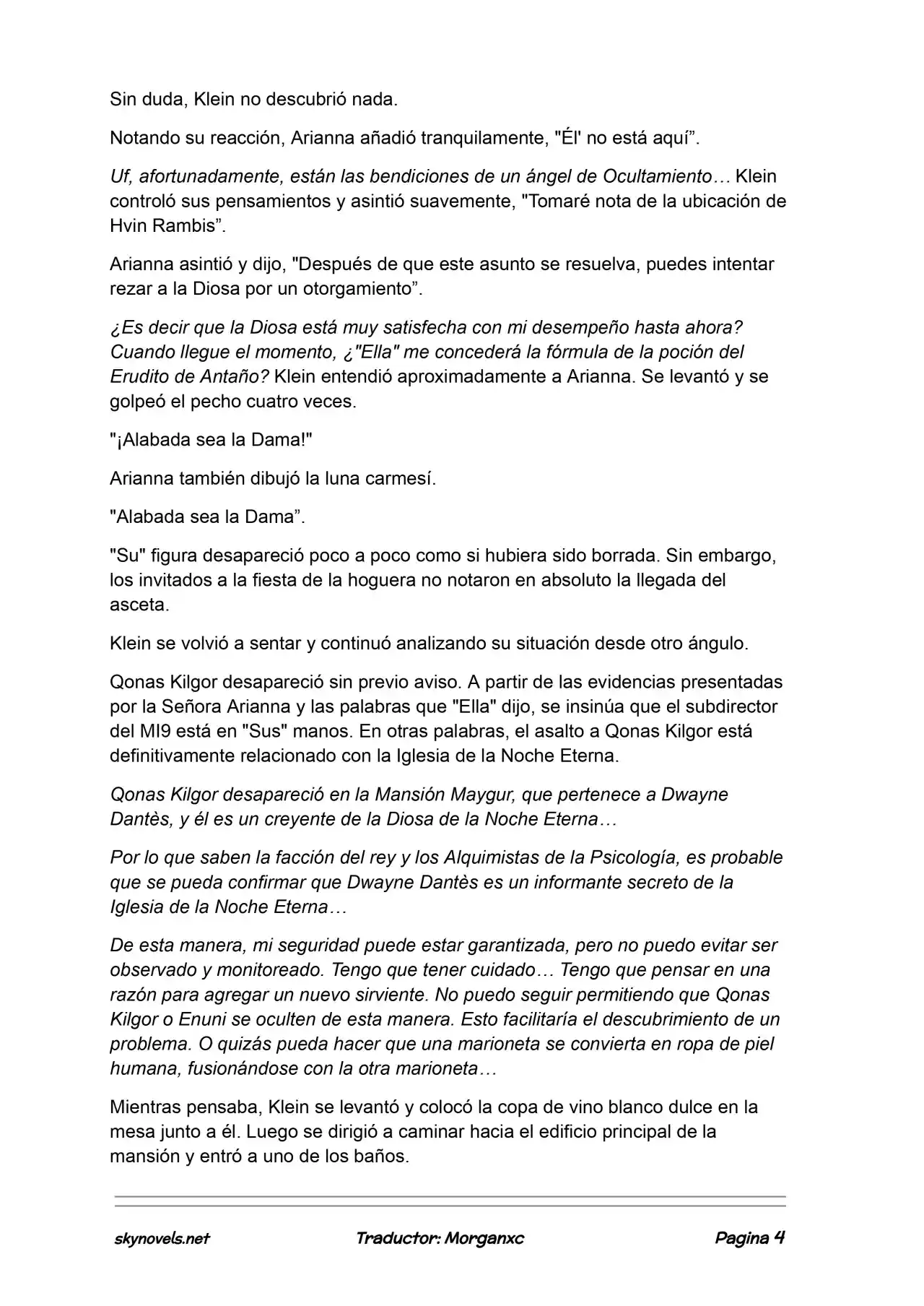 Lord Of The Mysteries (Novela) - Capítulo 1032 - Página 4 - LectorTMOo