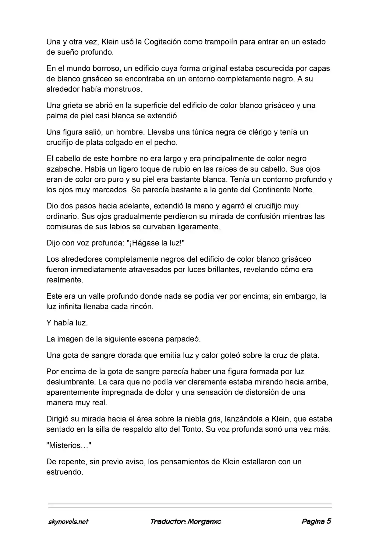 Lord Of The Mysteries (Novela) - Capítulo 1033 - Página 5 - LectorTMOo