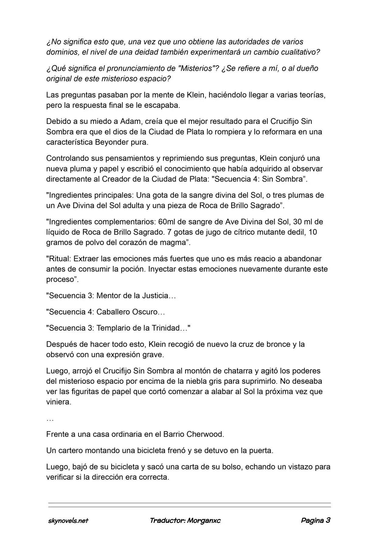 Lord Of The Mysteries (Novela) - Capítulo 1034 - Página 3 - LectorTMOo