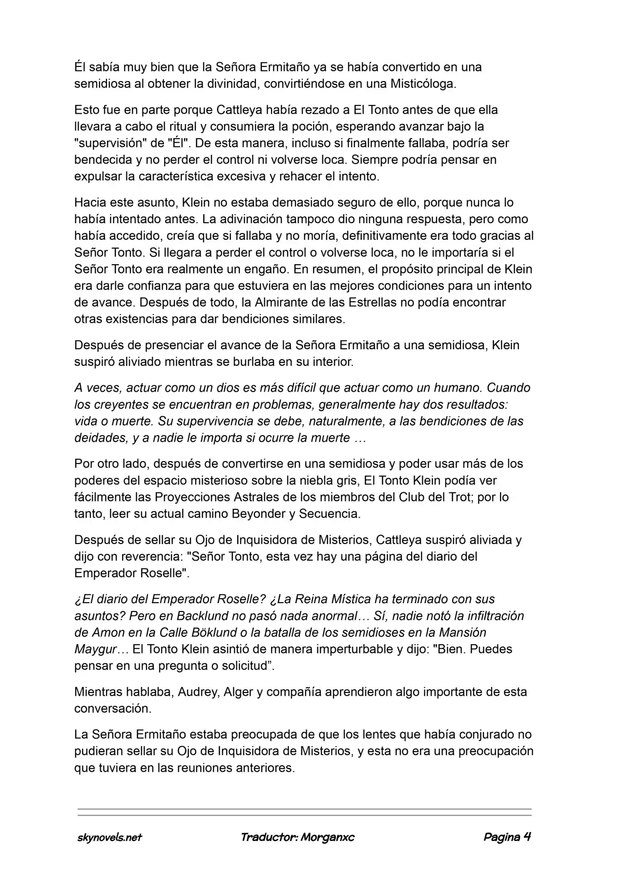 Lord Of The Mysteries (Novela) - Capítulo 1035 - Página 4 - LectorTMOo