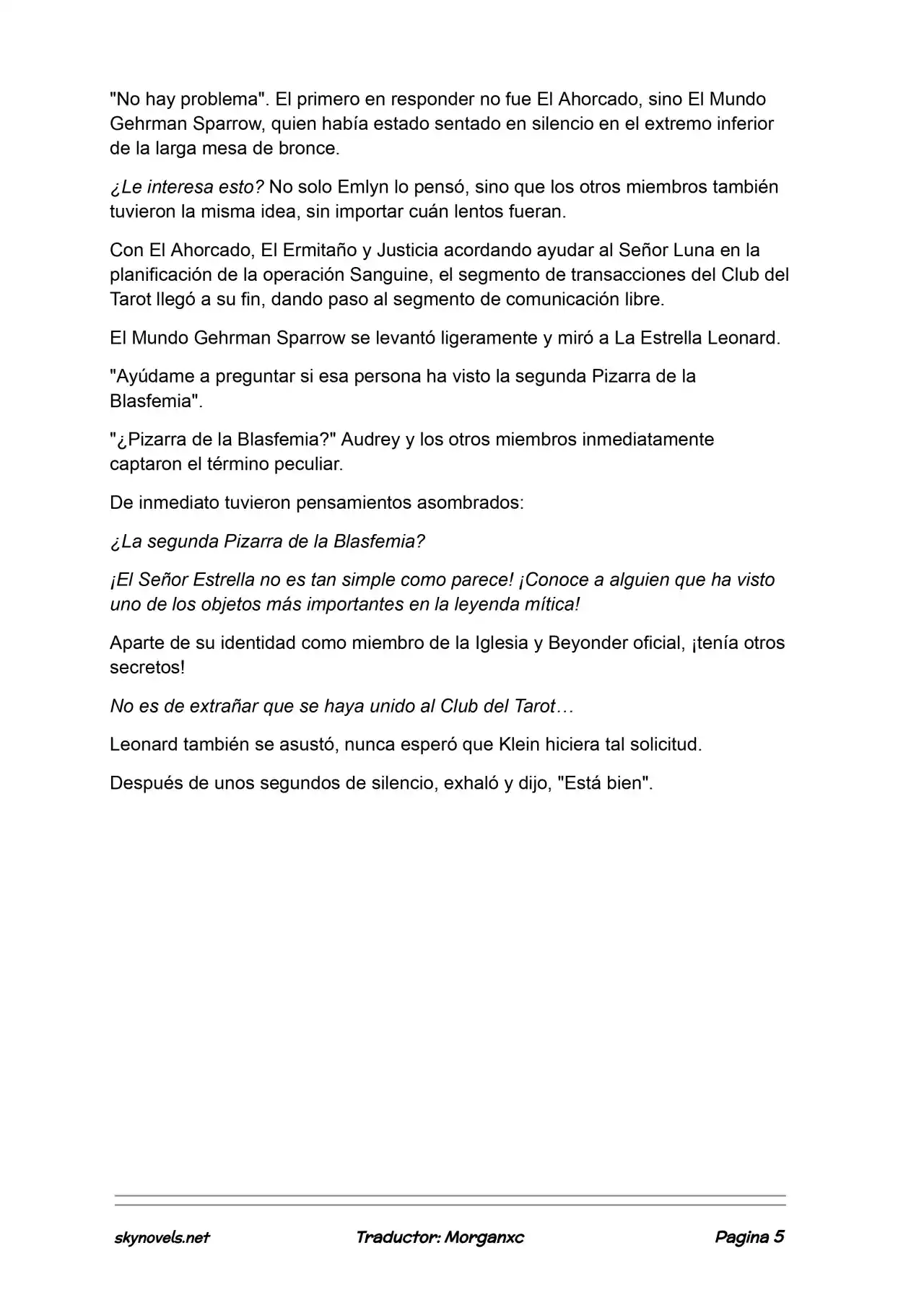 Lord Of The Mysteries (Novela) - Capítulo 1037 - Página 5 - LectorTMOo