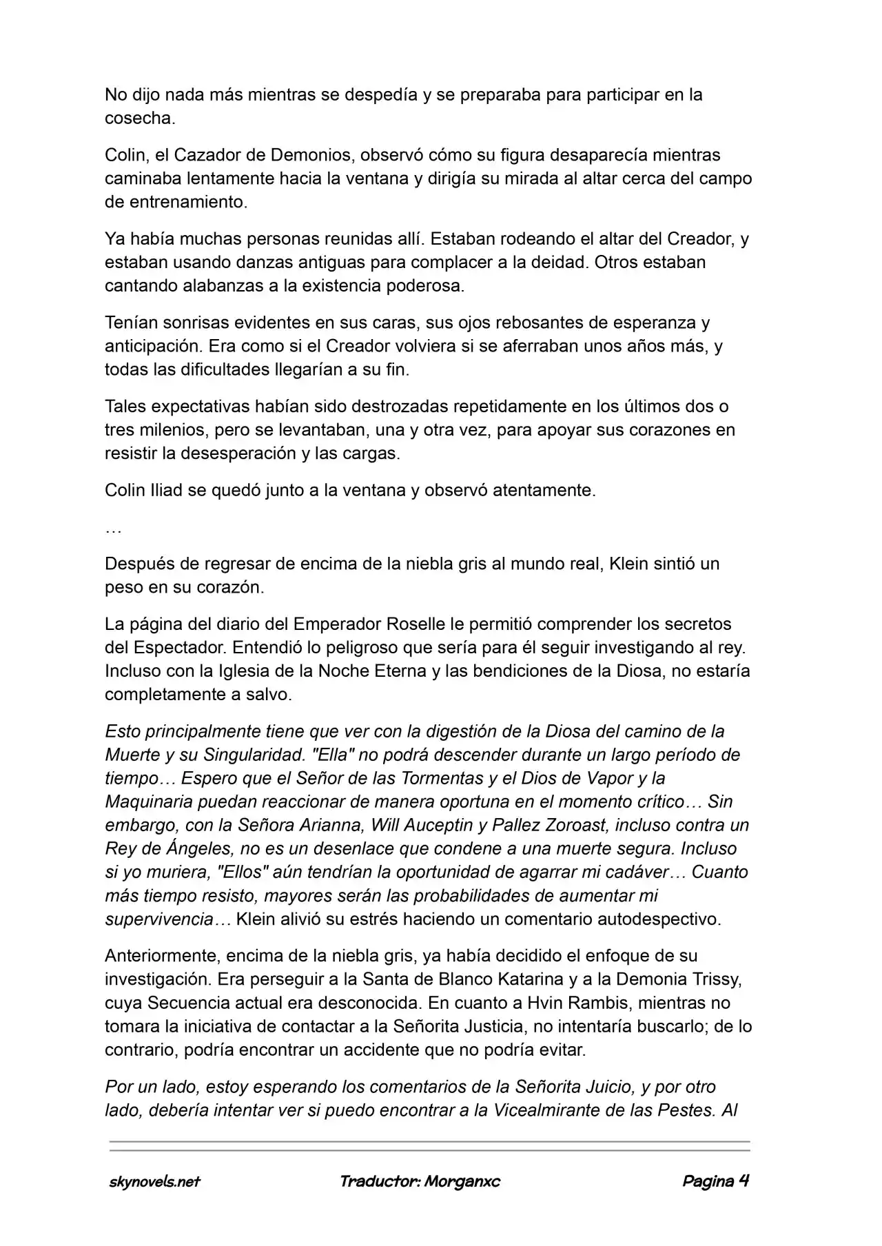 Lord Of The Mysteries (Novela) - Capítulo 1039 - Página 4 - LectorTMOo