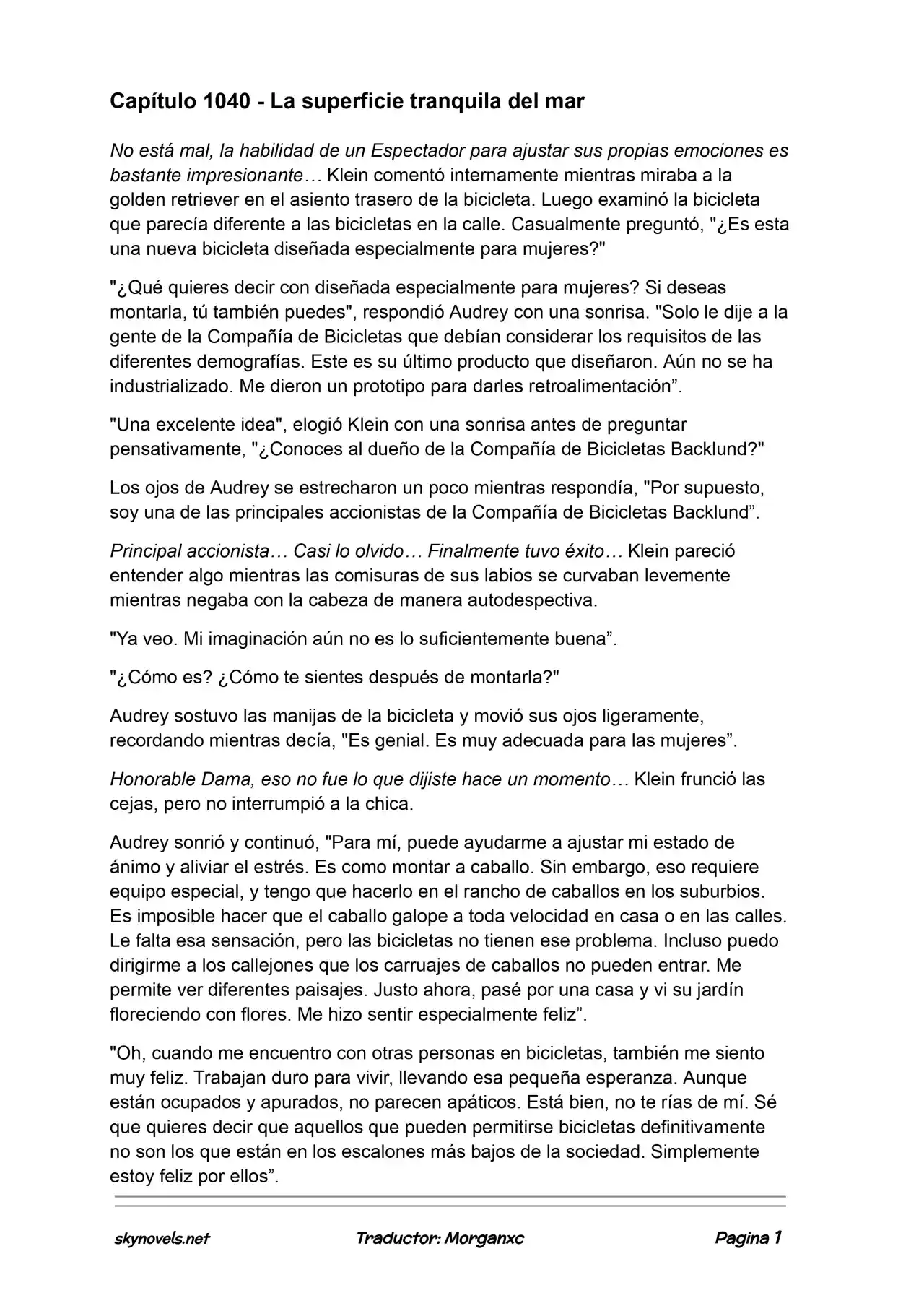 Lord Of The Mysteries (Novela) - Capítulo 1040 - Página 1 - LectorTMOo