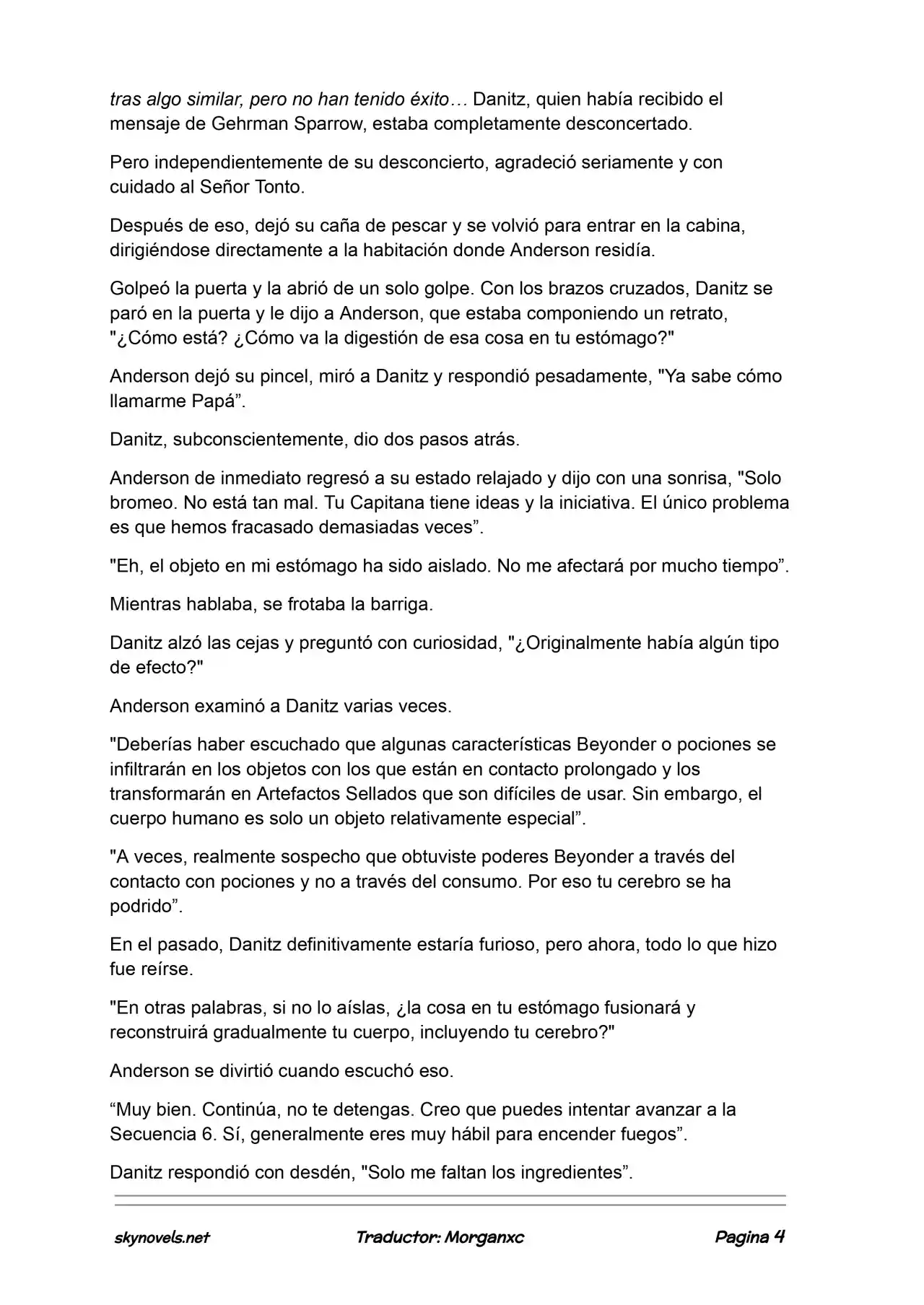 Lord Of The Mysteries (Novela) - Capítulo 1040 - Página 4 - LectorTMOo