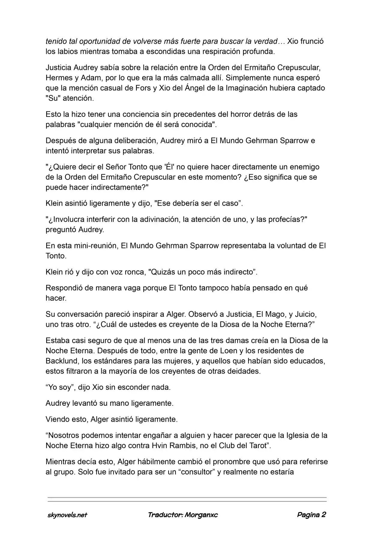 Lord Of The Mysteries (Novela) - Capítulo 1048 - Página 2 - LectorTMOo