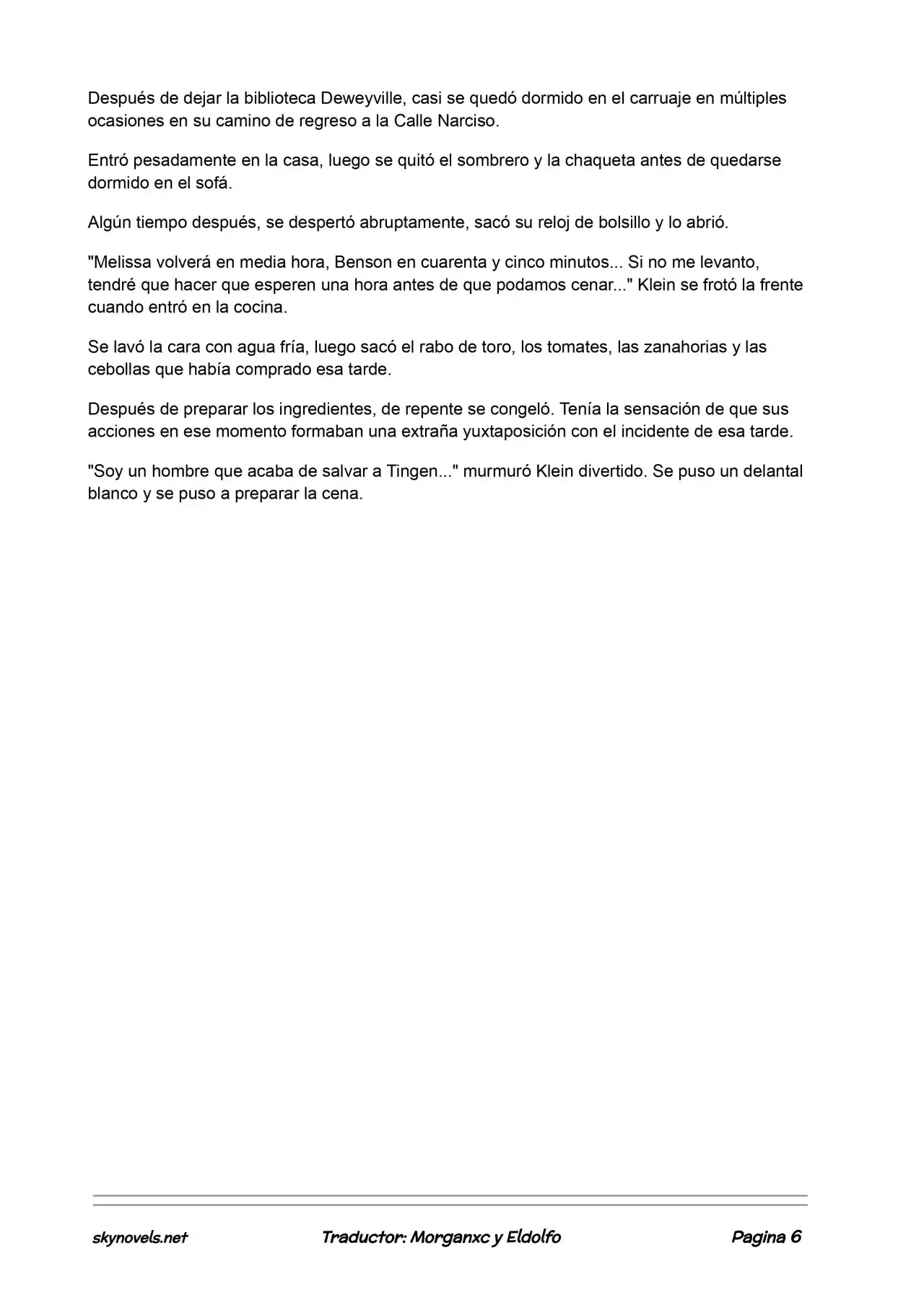 Lord Of The Mysteries (Novela) - Capítulo 105 - Página 6 - LectorTMOo