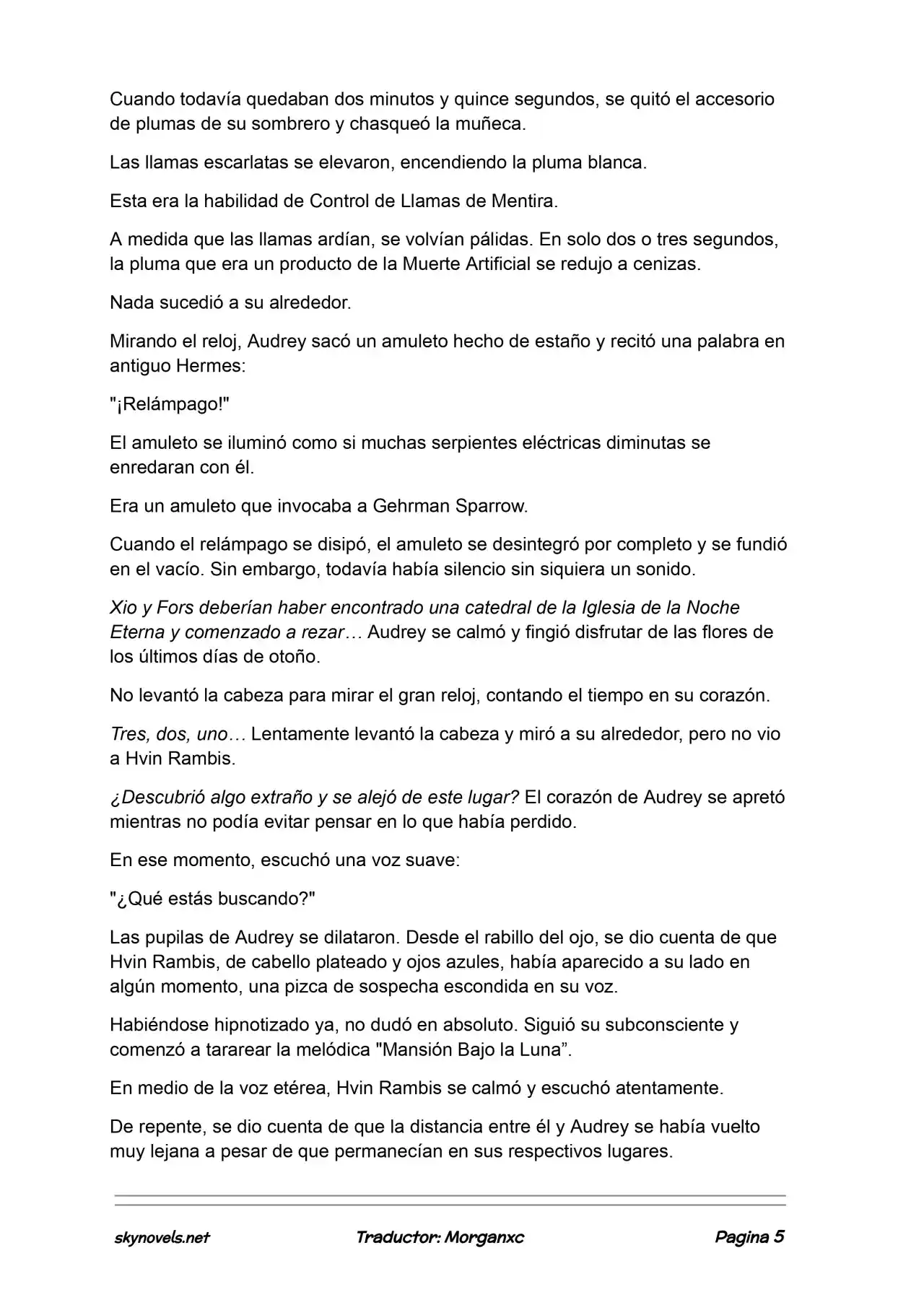 Lord Of The Mysteries (Novela) - Capítulo 1050 - Página 5 - LectorTMOo