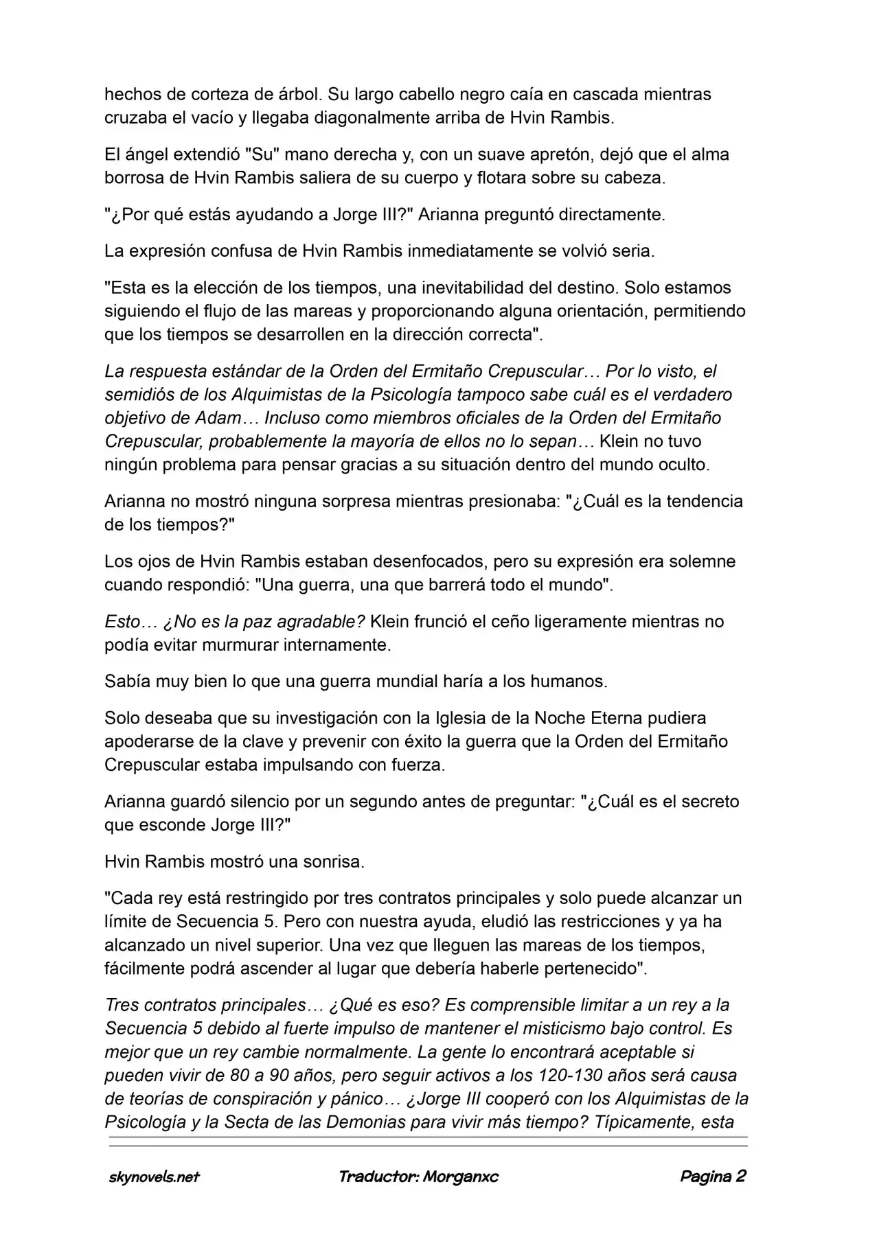 Lord Of The Mysteries (Novela) - Capítulo 1053 - Página 2 - LectorTMOo