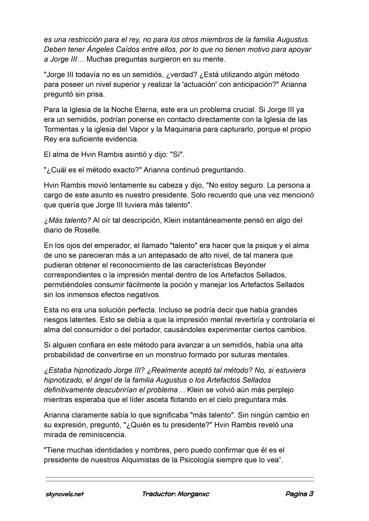Lord Of The Mysteries (Novela) - Capítulo 1053 - Página 3 - LectorTMOo