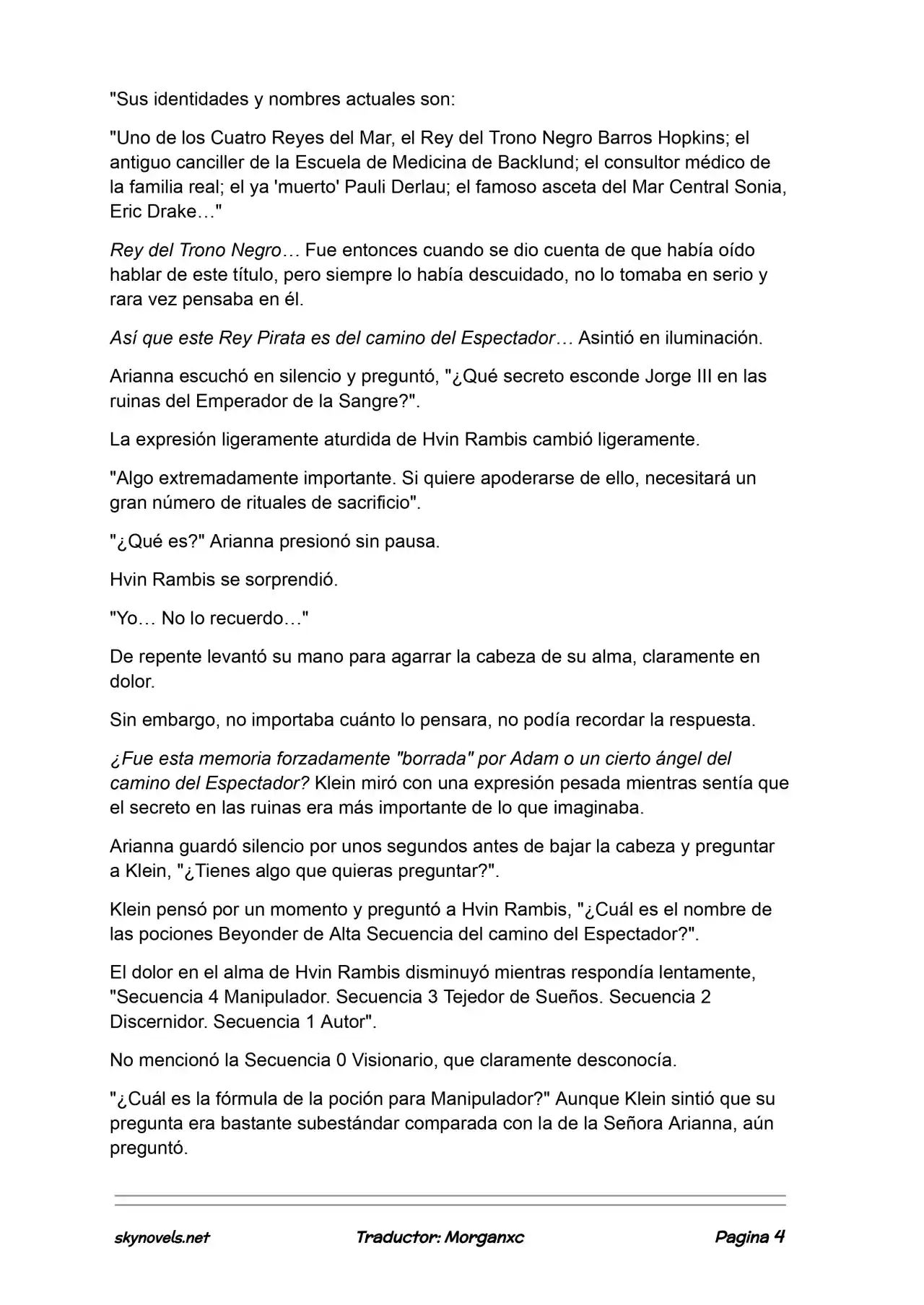 Lord Of The Mysteries (Novela) - Capítulo 1053 - Página 4 - LectorTMOo