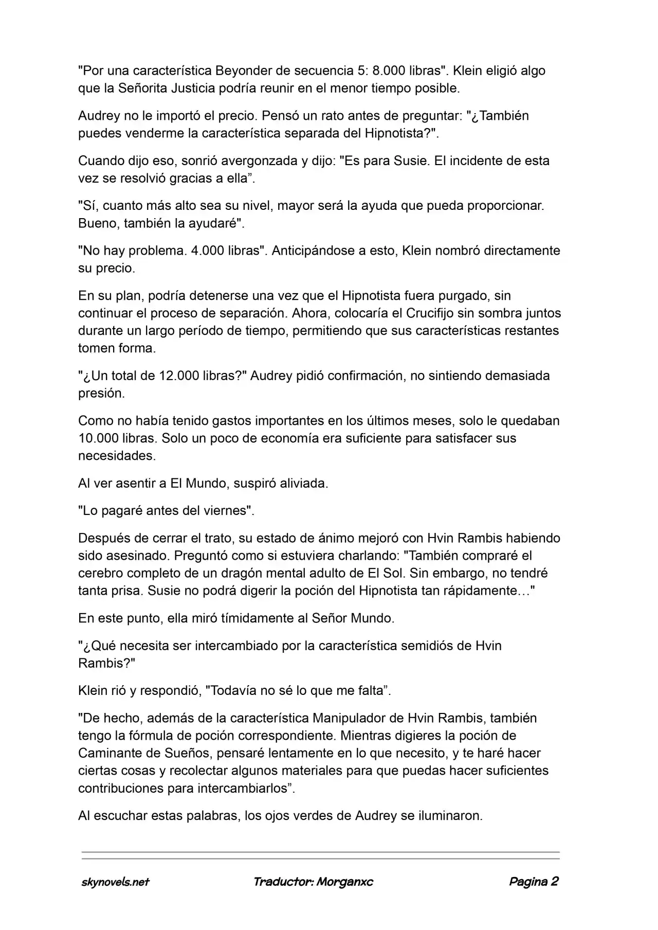 Lord Of The Mysteries (Novela) - Capítulo 1055 - Página 2 - LectorTMOo