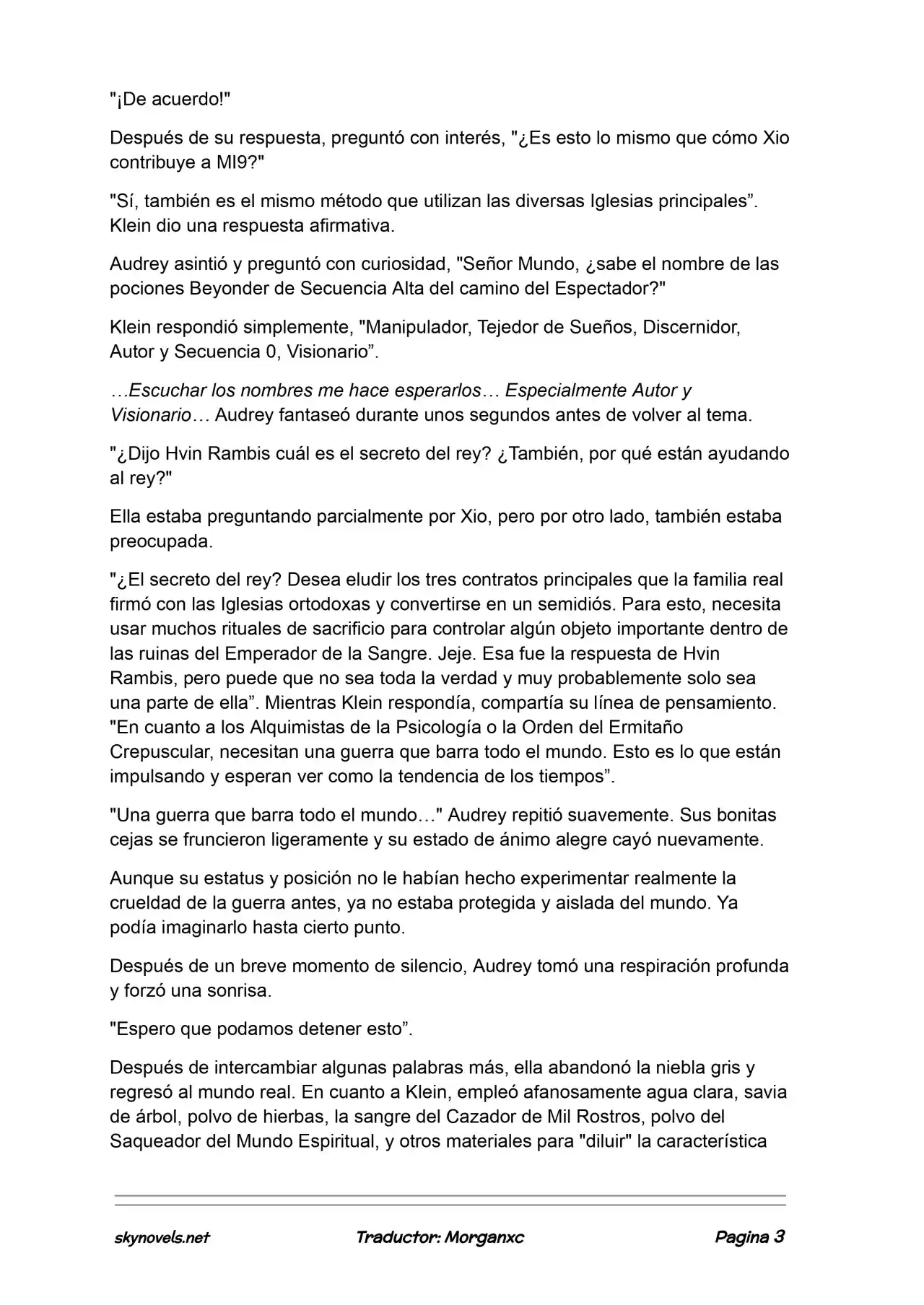 Lord Of The Mysteries (Novela) - Capítulo 1055 - Página 3 - LectorTMOo