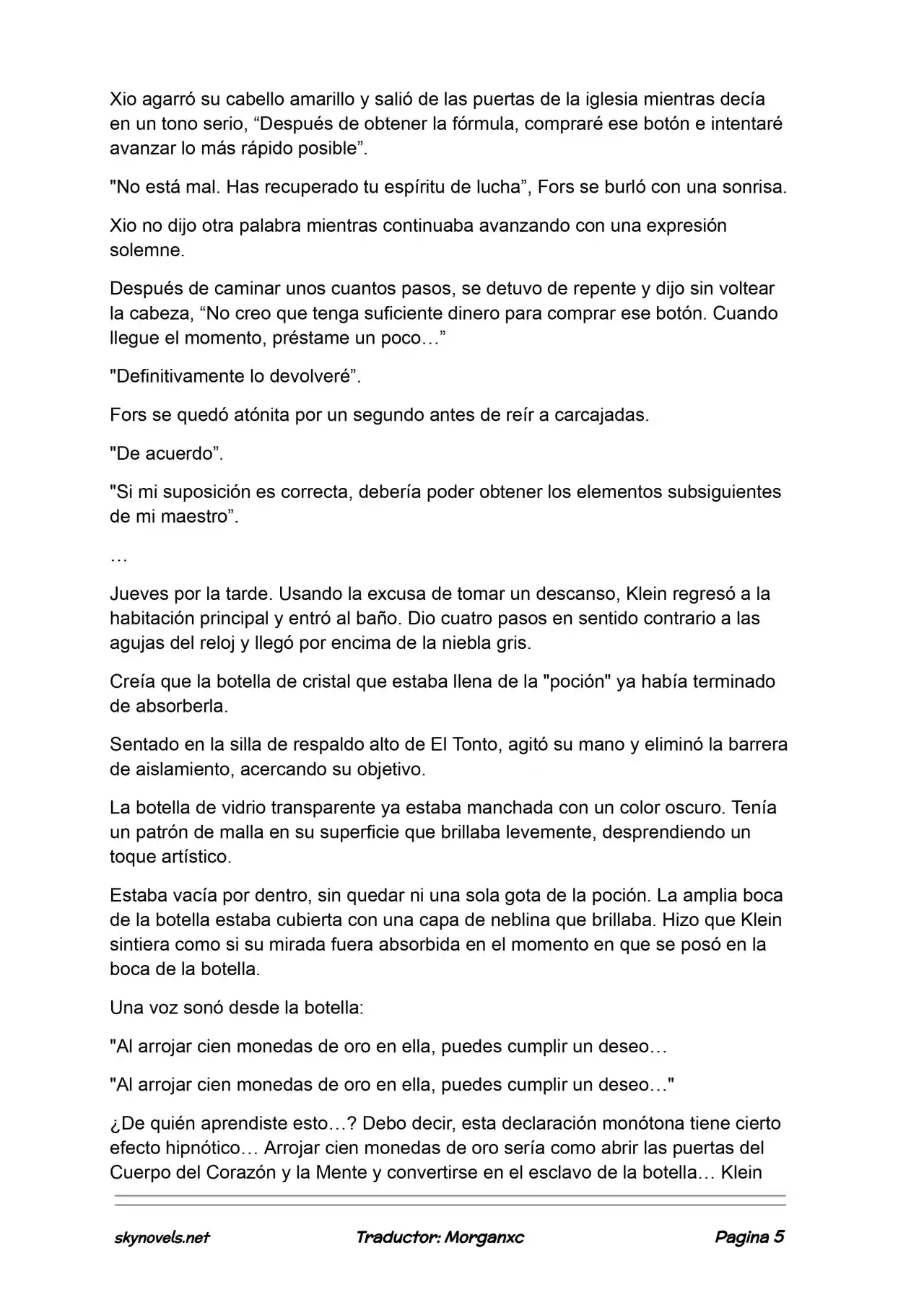 Lord Of The Mysteries (Novela) - Capítulo 1056 - Página 5 - LectorTMOo