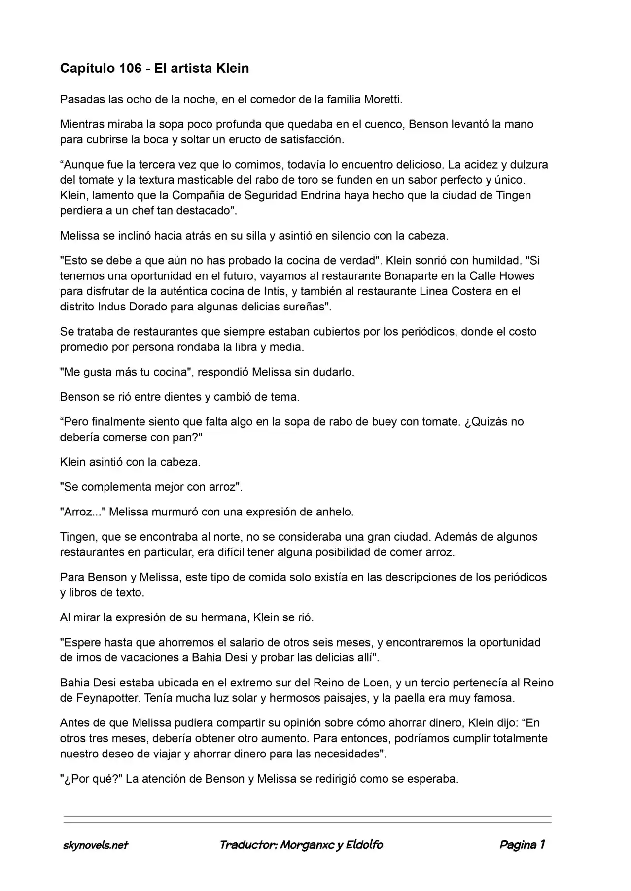 Lord Of The Mysteries (Novela) - Capítulo 106 - Página 1 - LectorTMOo