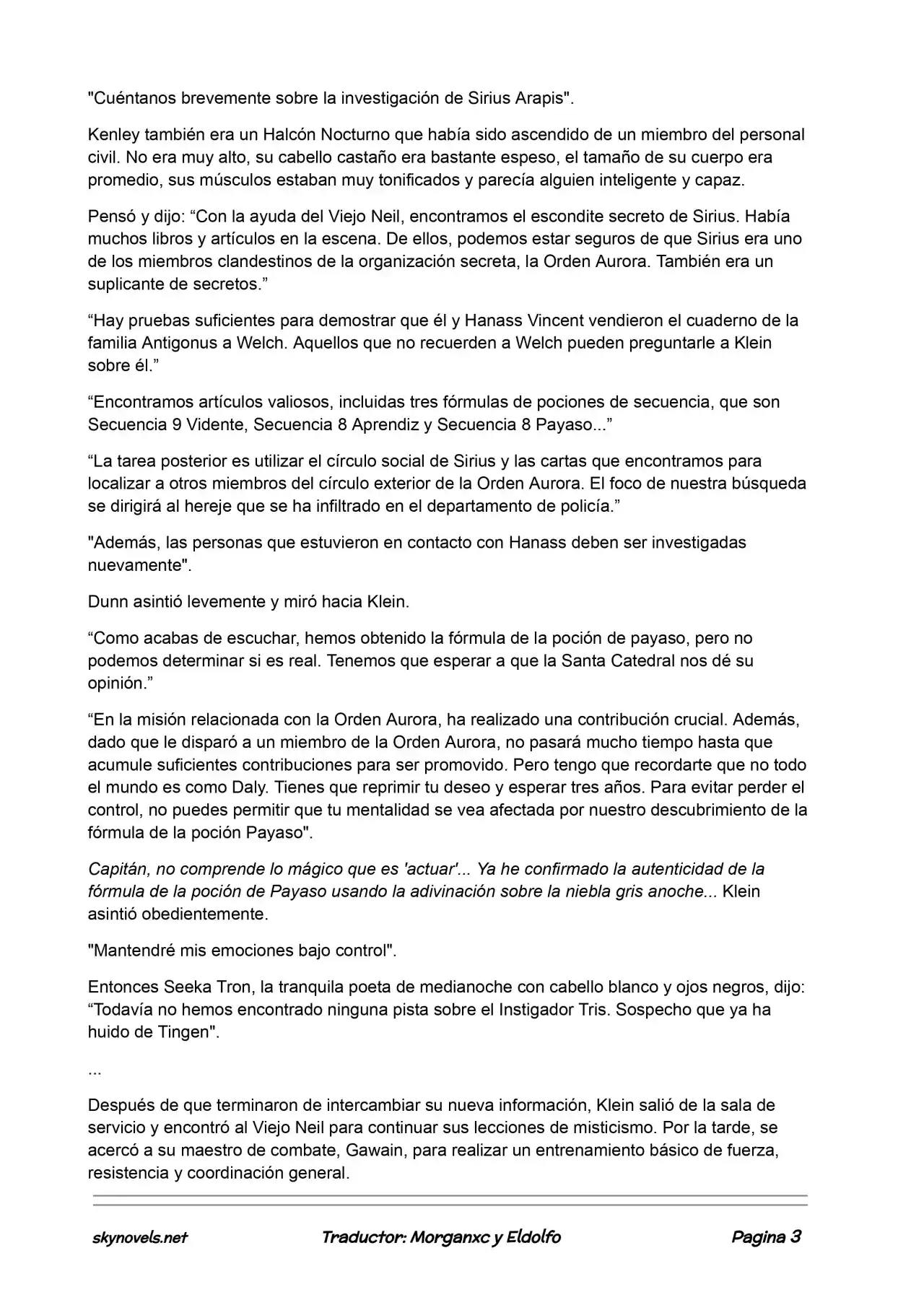 Lord Of The Mysteries (Novela) - Capítulo 106 - Página 3 - LectorTMOo