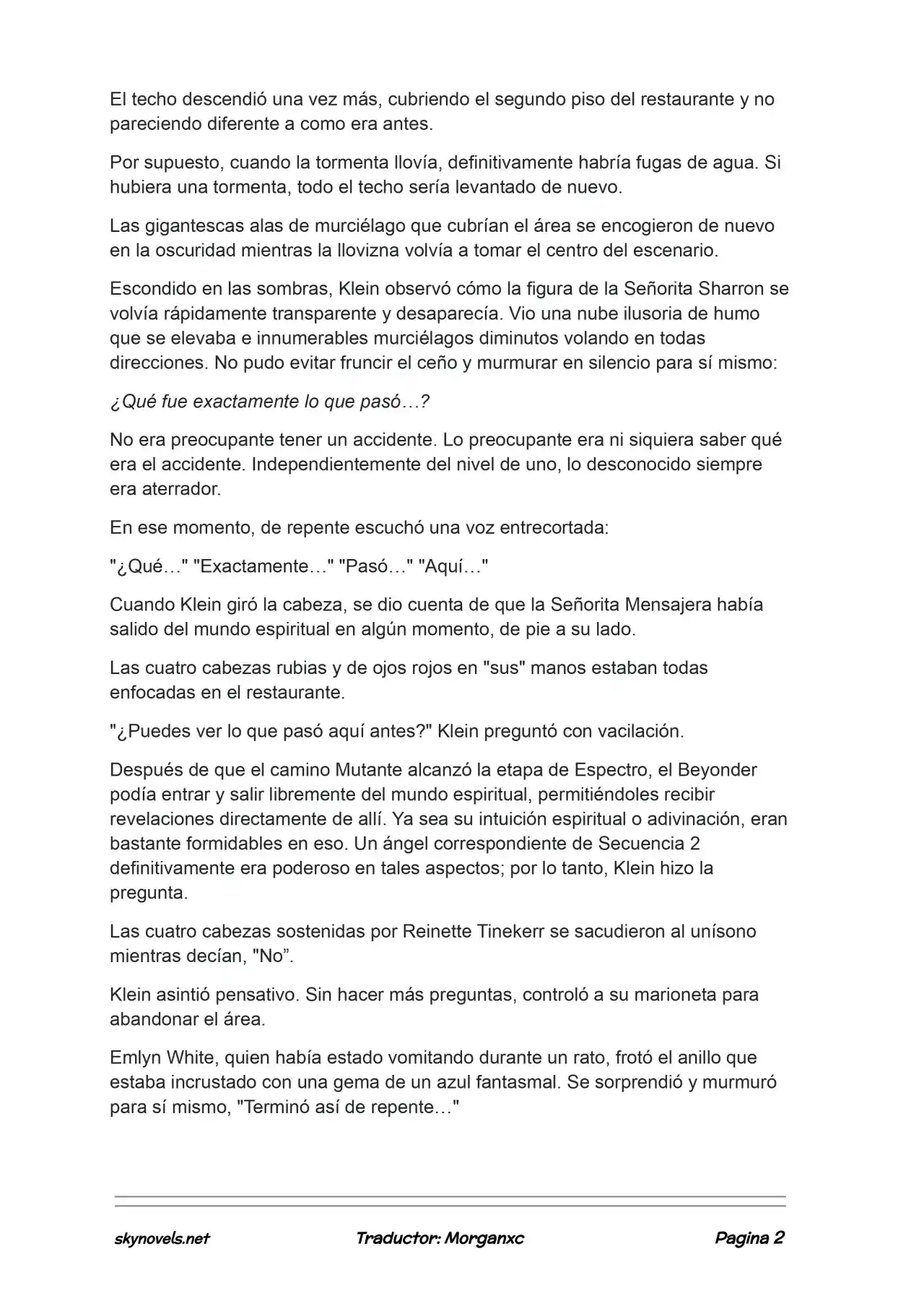 Lord Of The Mysteries (Novela) - Capítulo 1060 - Página 2 - LectorTMOo