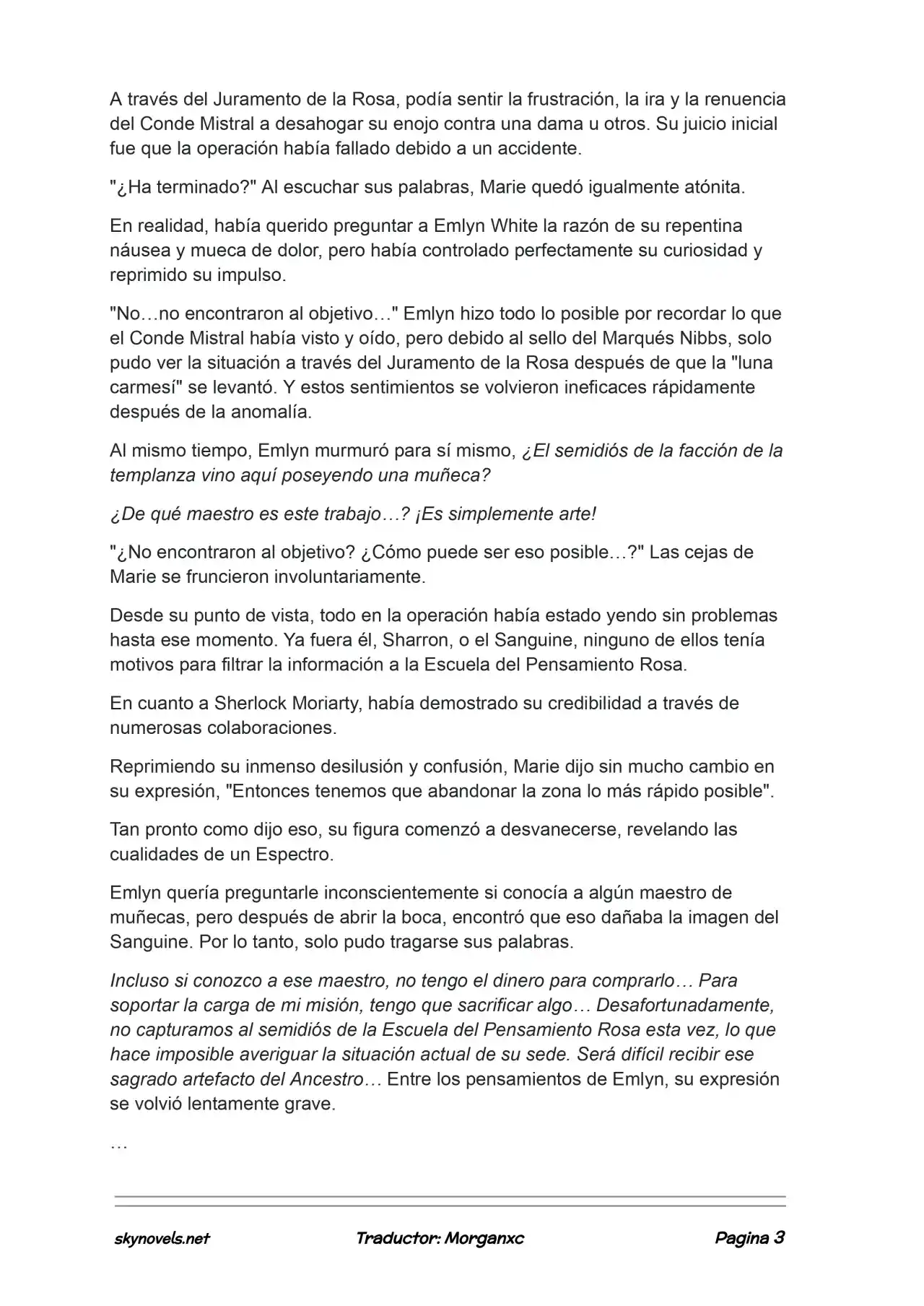 Lord Of The Mysteries (Novela) - Capítulo 1060 - Página 3 - LectorTMOo