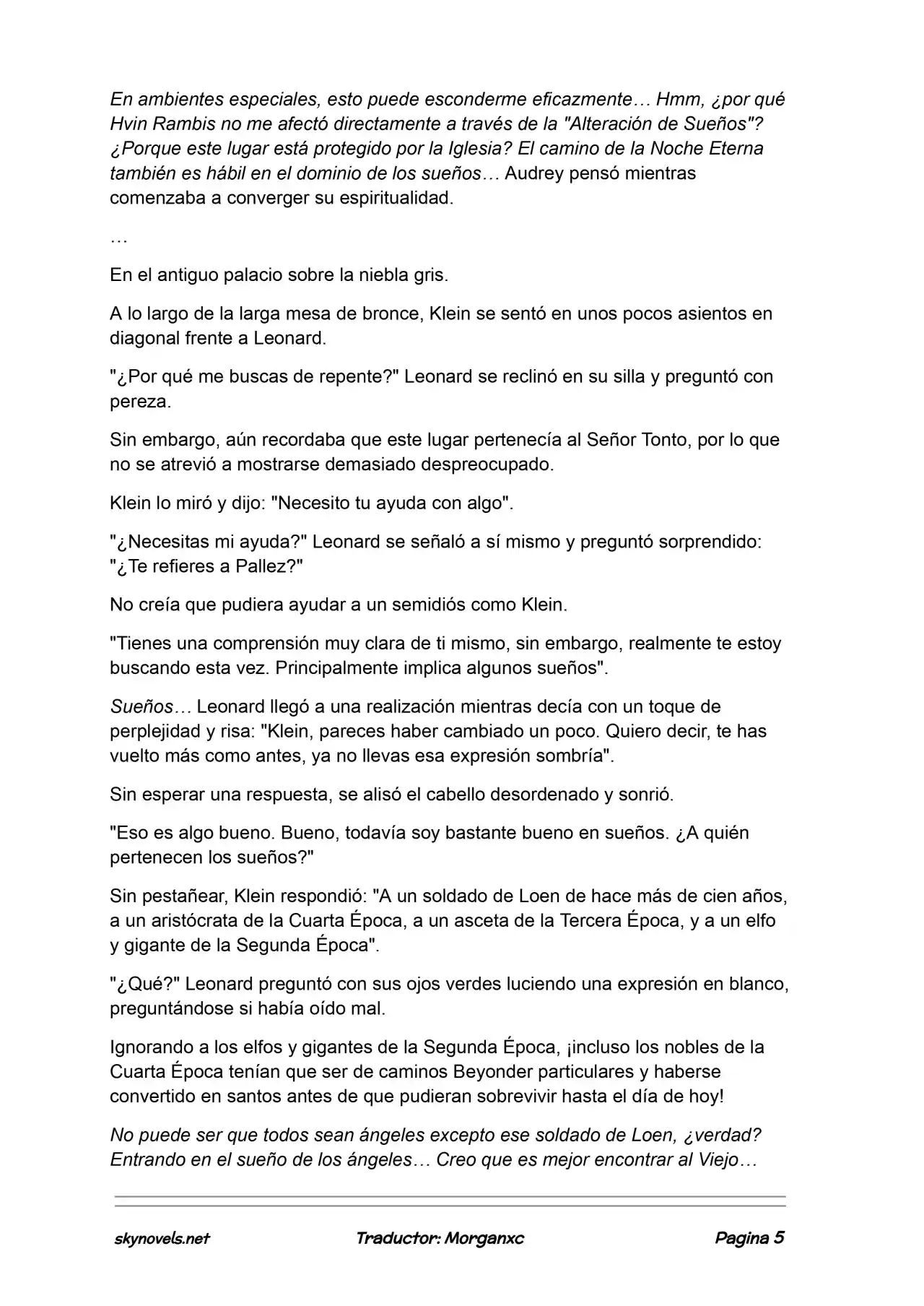 Lord Of The Mysteries (Novela) - Capítulo 1061 - Página 5 - LectorTMOo