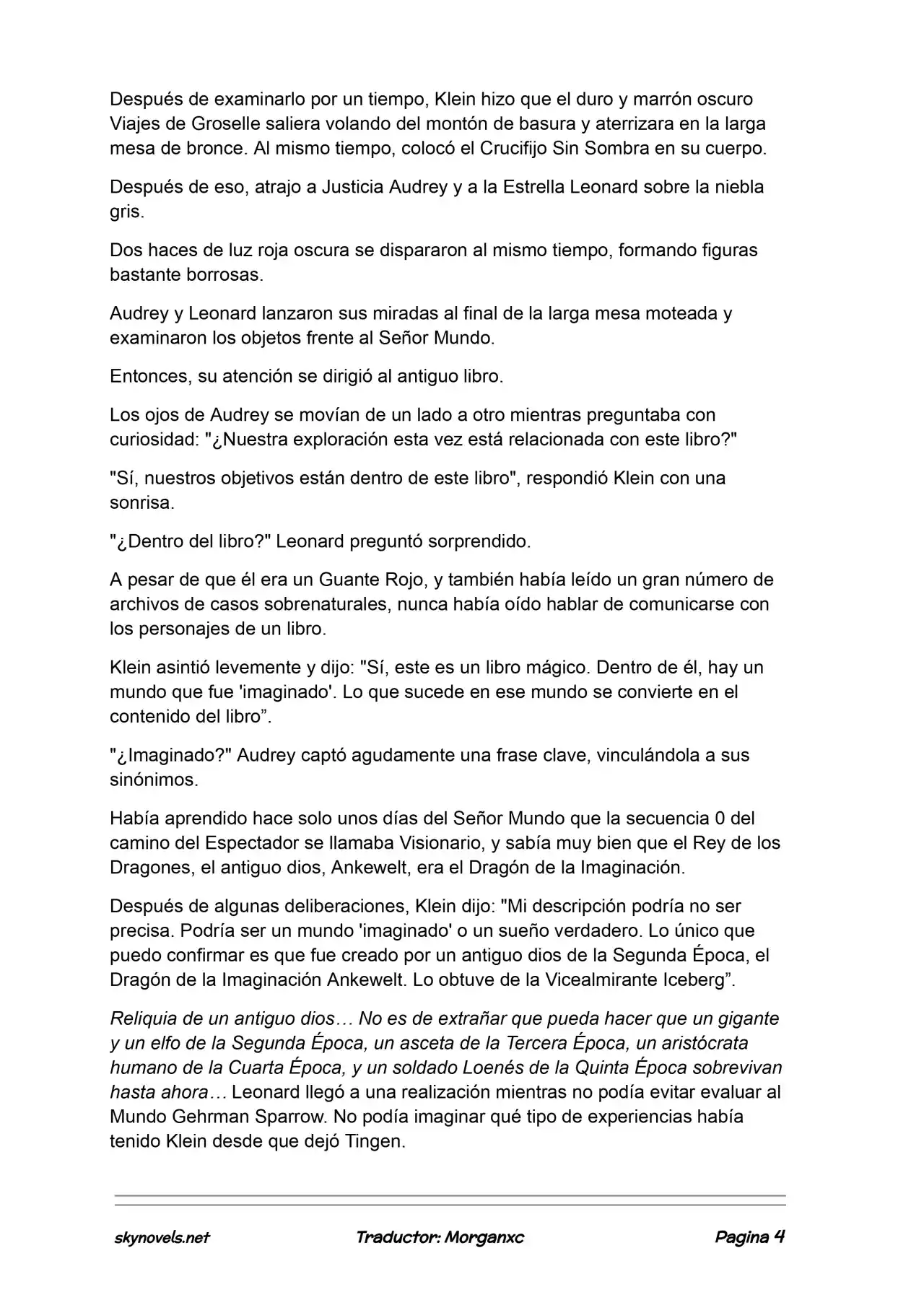 Lord Of The Mysteries (Novela) - Capítulo 1062 - Página 4 - LectorTMOo