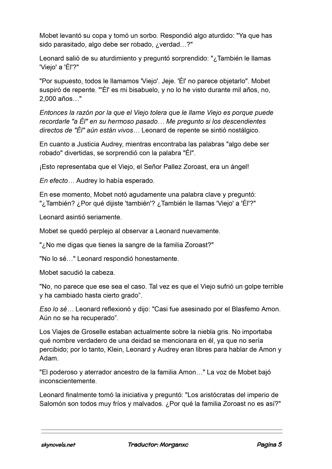 Lord Of The Mysteries (Novela) - Capítulo 1064 - Página 5 - LectorTMOo