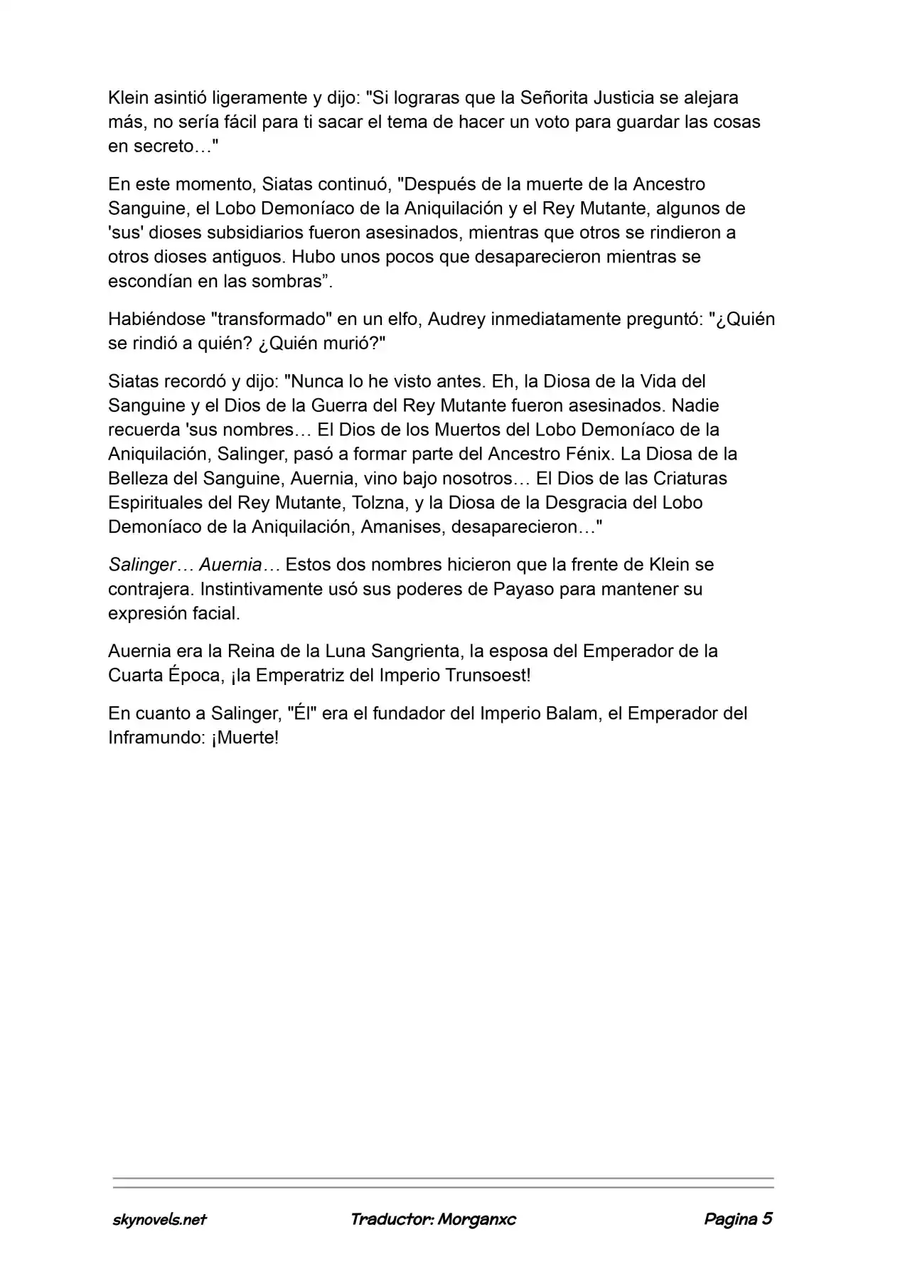 Lord Of The Mysteries (Novela) - Capítulo 1066 - Página 5 - LectorTMOo
