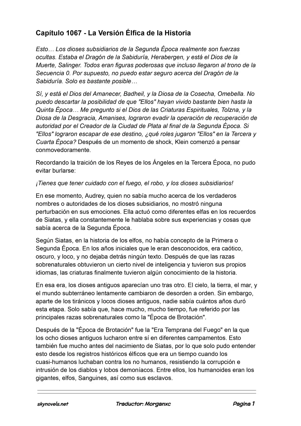 Lord Of The Mysteries (Novela) - Capítulo 1067 - Página 1 - LectorTMOo