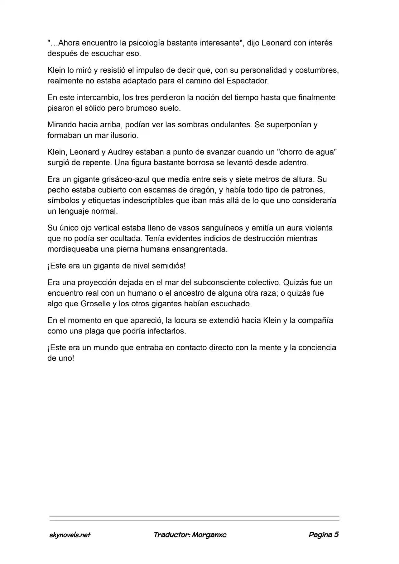 Lord Of The Mysteries (Novela) - Capítulo 1068 - Página 5 - LectorTMOo