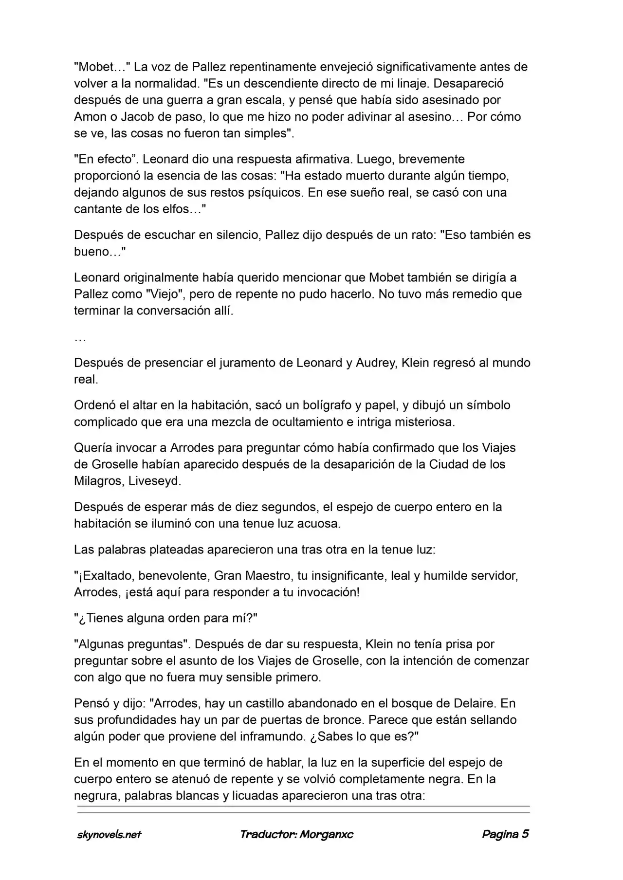 Lord Of The Mysteries (Novela) - Capítulo 1074 - Página 5 - LectorTMOo