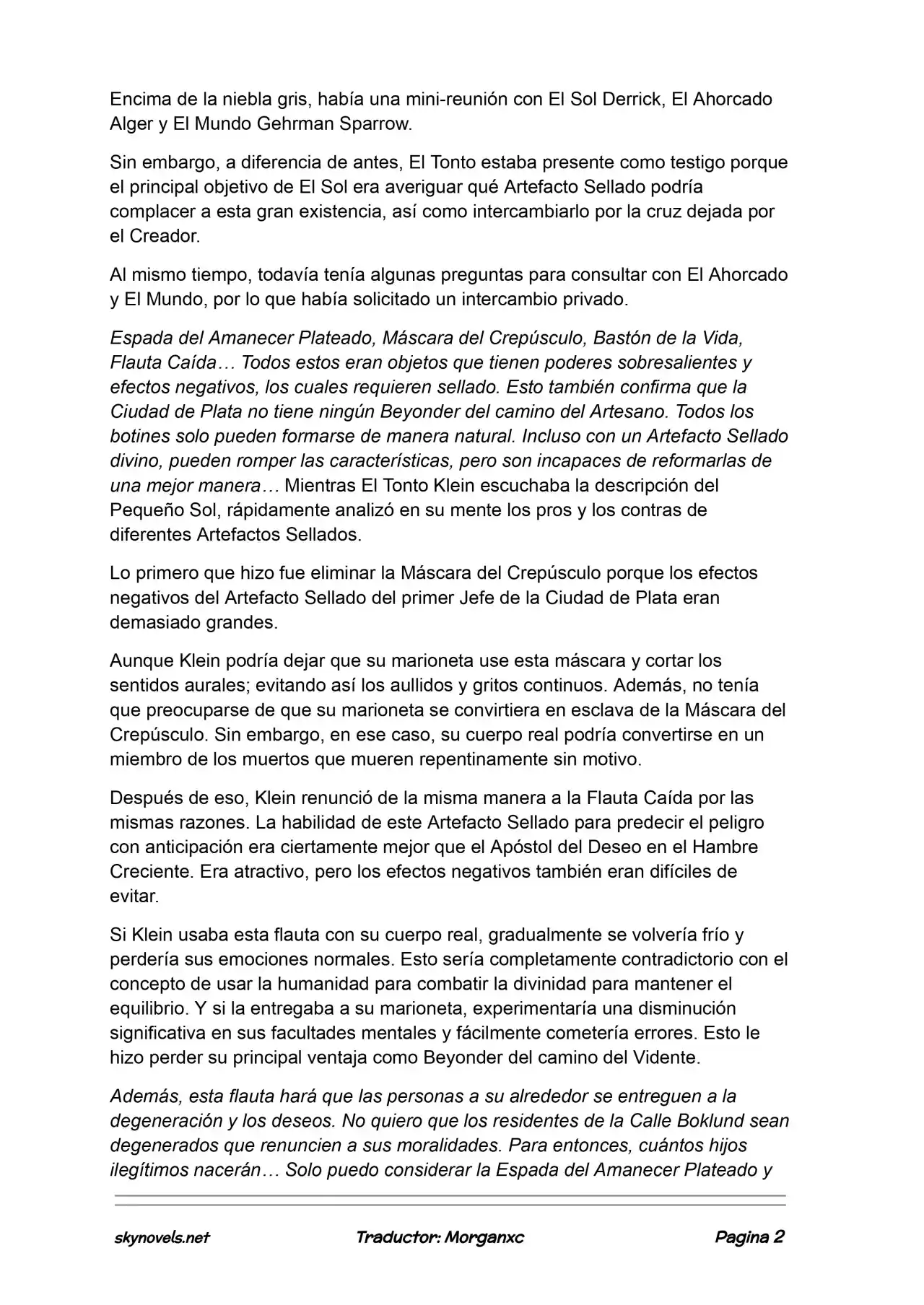 Lord Of The Mysteries (Novela) - Capítulo 1078 - Página 2 - LectorTMOo