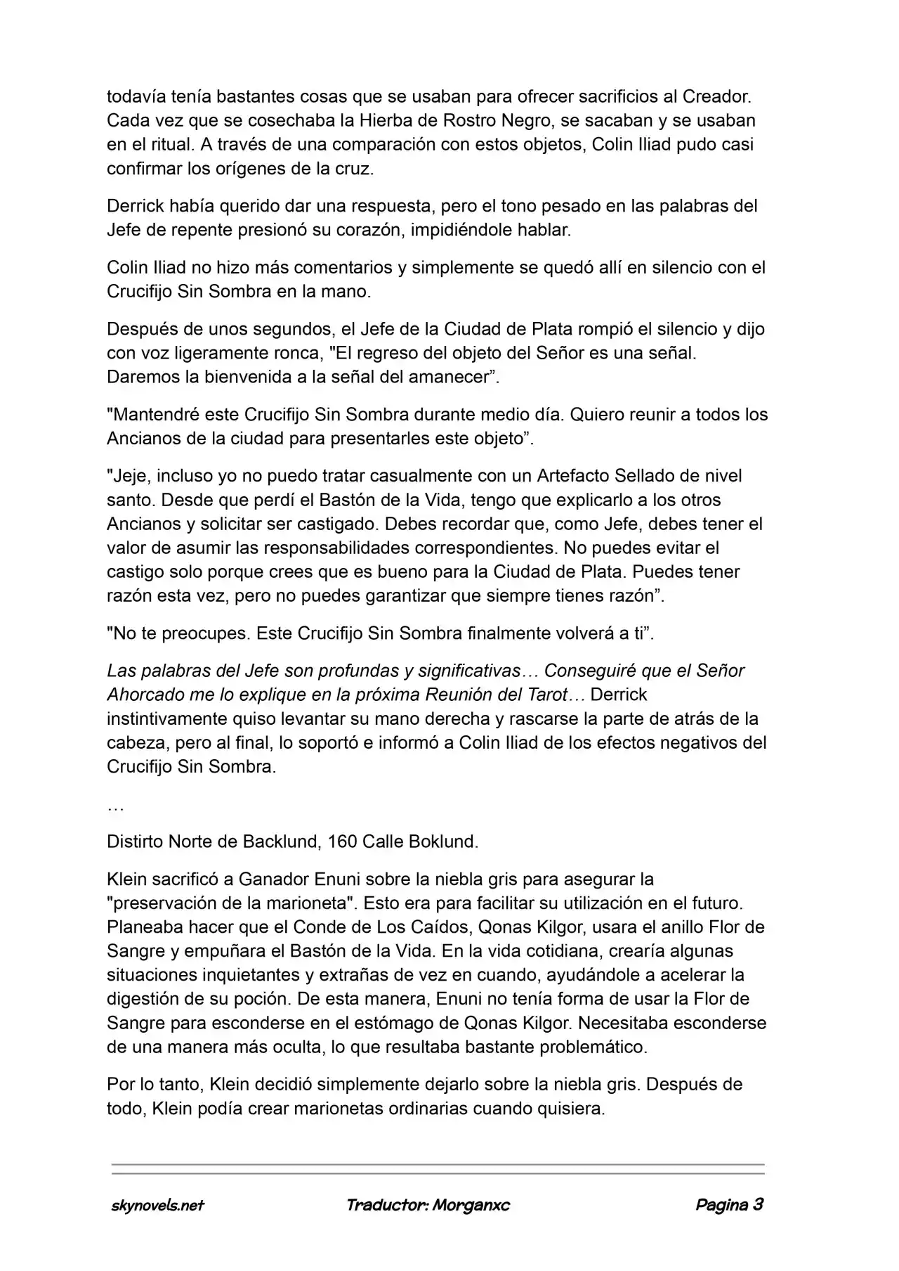 Lord Of The Mysteries (Novela) - Capítulo 1079 - Página 3 - LectorTMOo