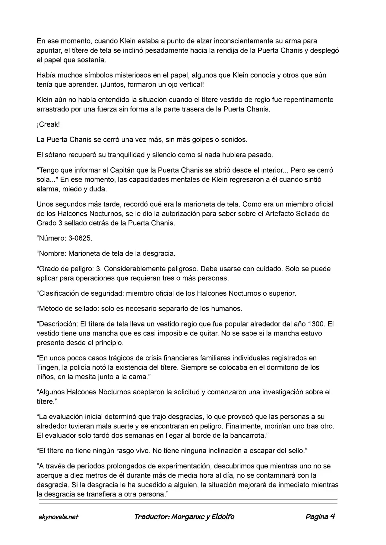 Lord Of The Mysteries (Novela) - Capítulo 108 - Página 4 - LectorTMOo