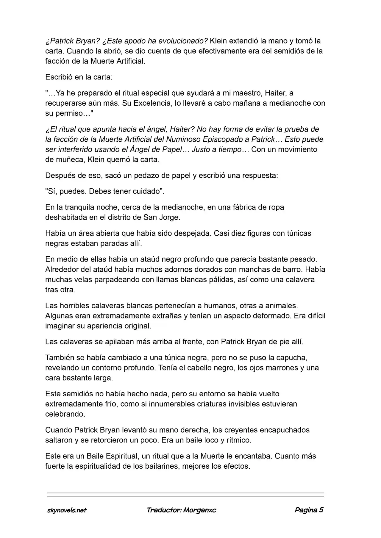 Lord Of The Mysteries (Novela) - Capítulo 1080 - Página 5 - LectorTMOo