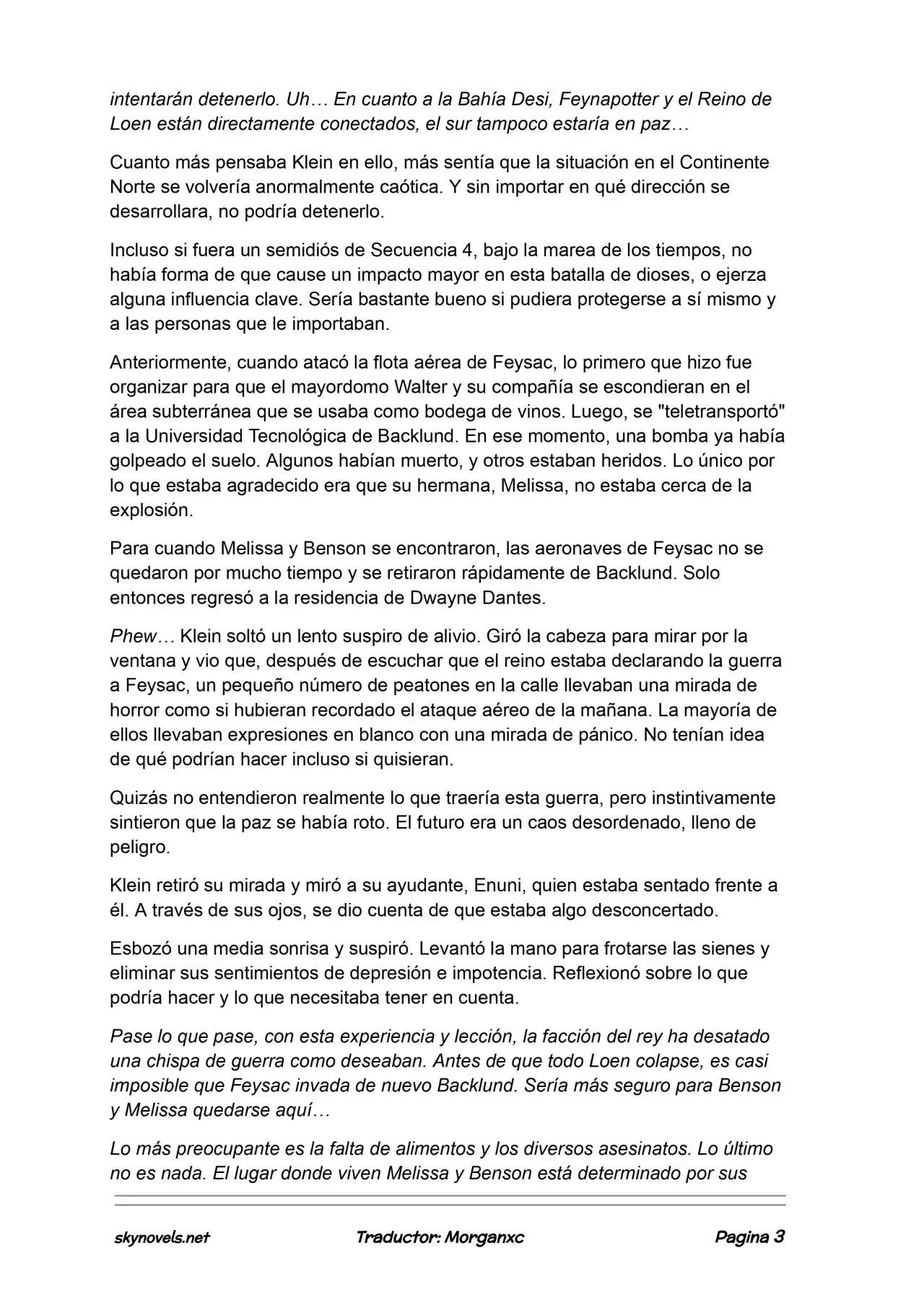 Lord Of The Mysteries (Novela) - Capítulo 1085 - Página 3 - LectorTMOo