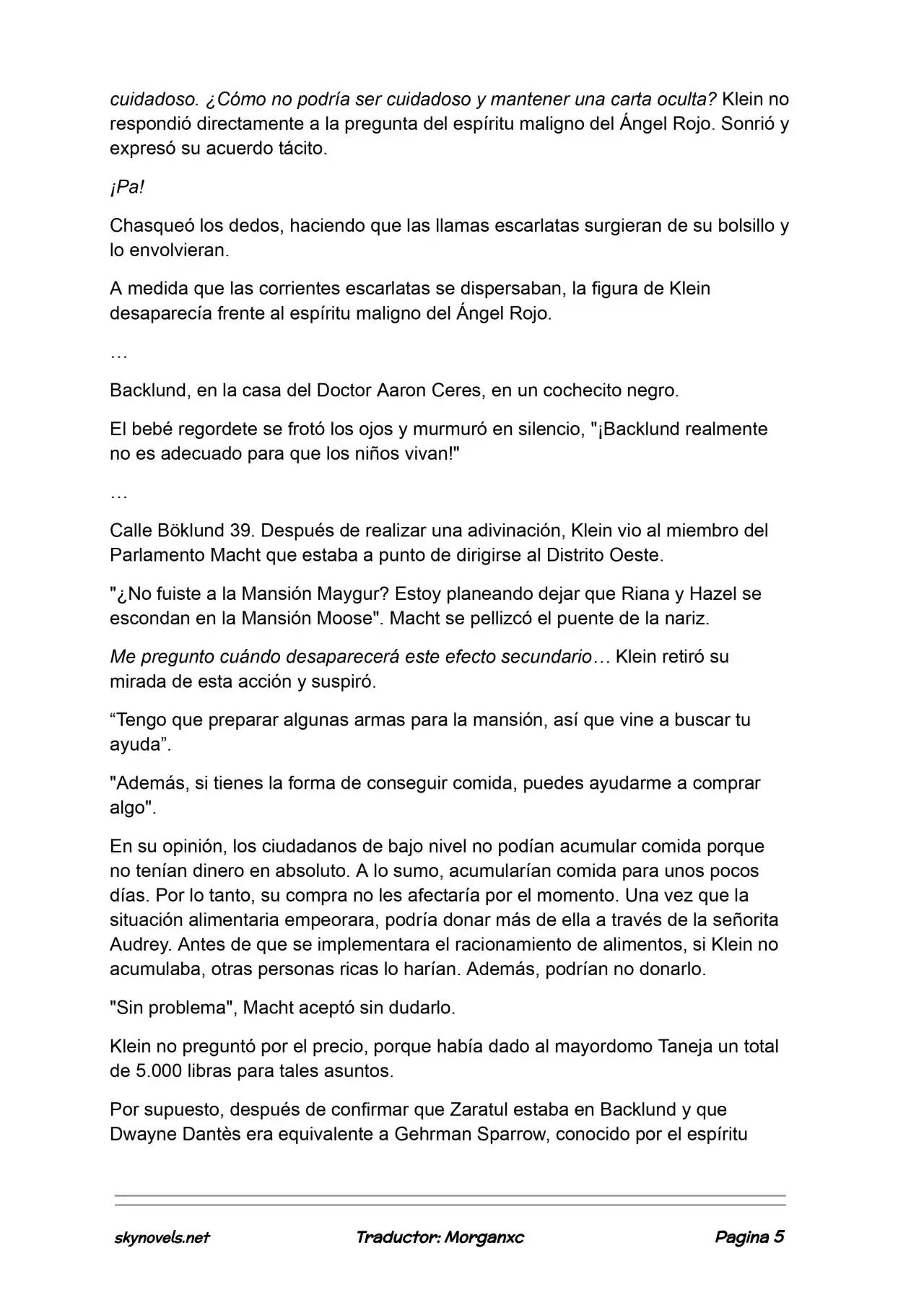 Lord Of The Mysteries (Novela) - Capítulo 1087 - Página 5 - LectorTMOo