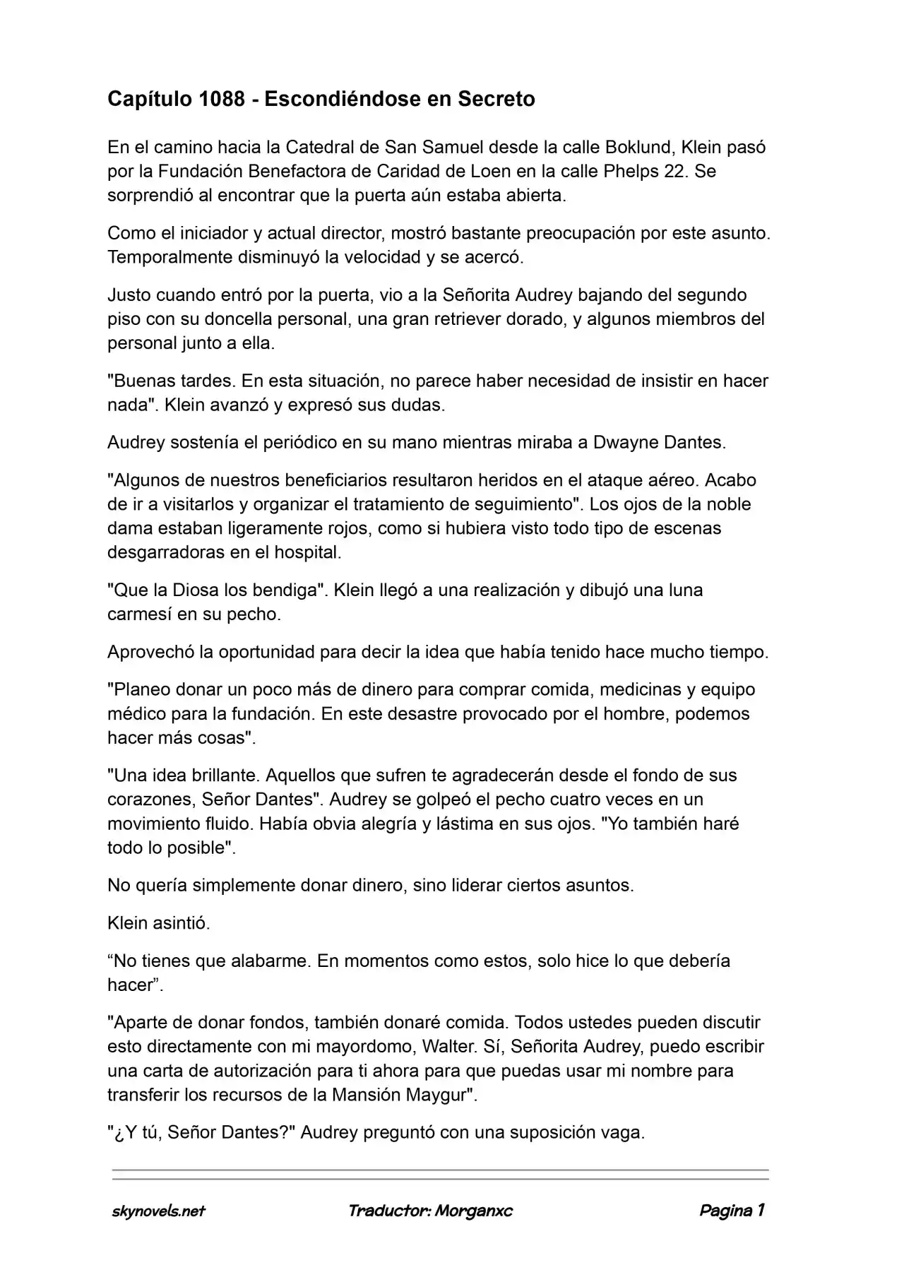 Lord Of The Mysteries (Novela) - Capítulo 1088 - Página 1 - LectorTMOo