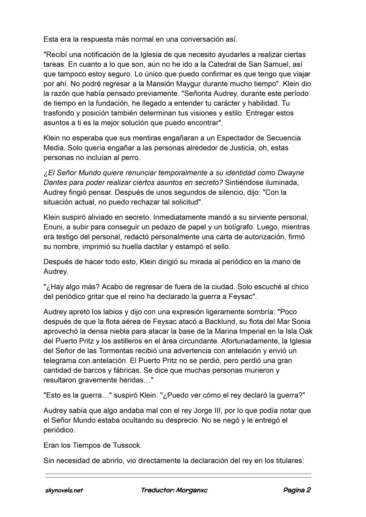 Lord Of The Mysteries (Novela) - Capítulo 1088 - Página 2 - LectorTMOo