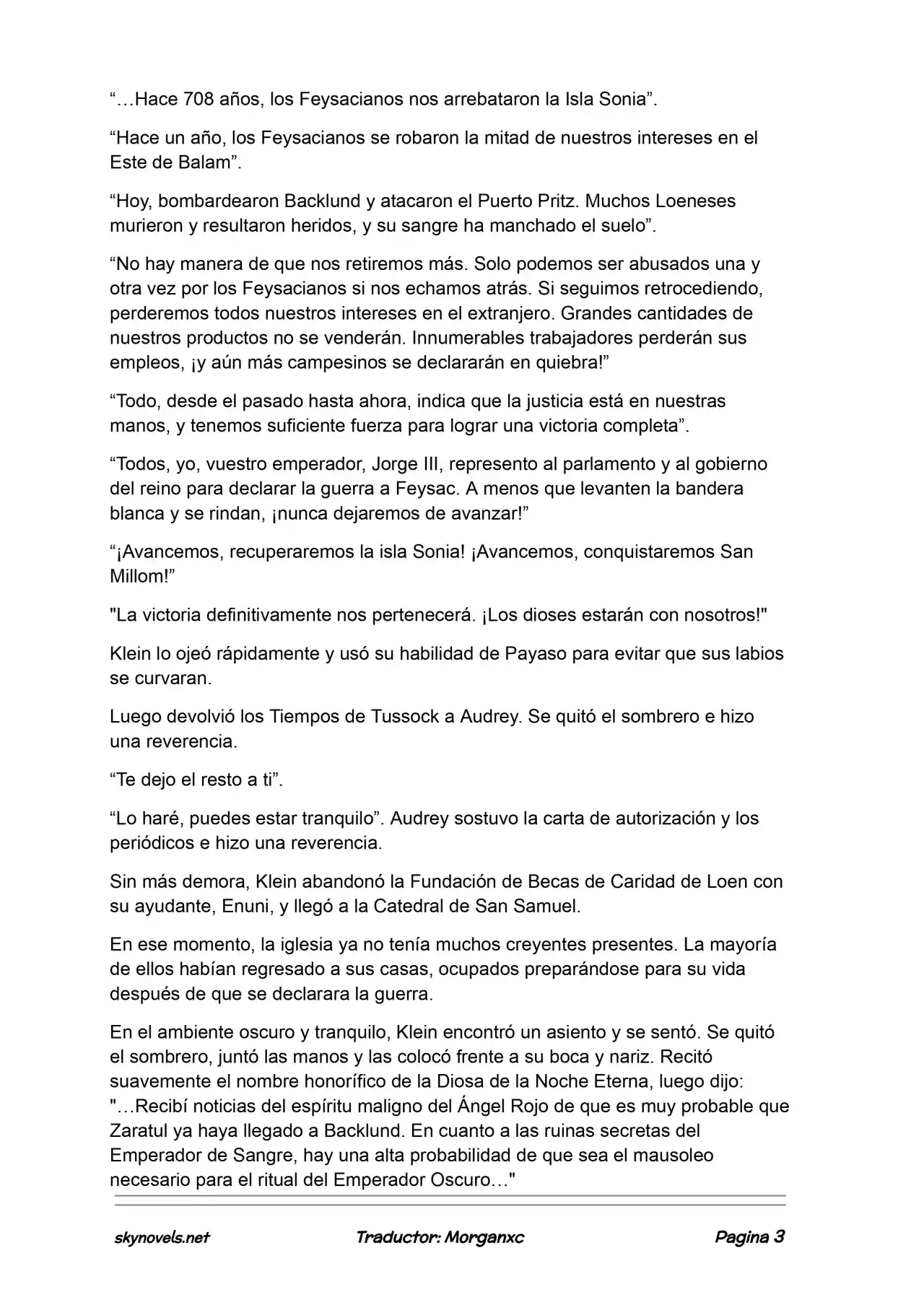Lord Of The Mysteries (Novela) - Capítulo 1088 - Página 3 - LectorTMOo