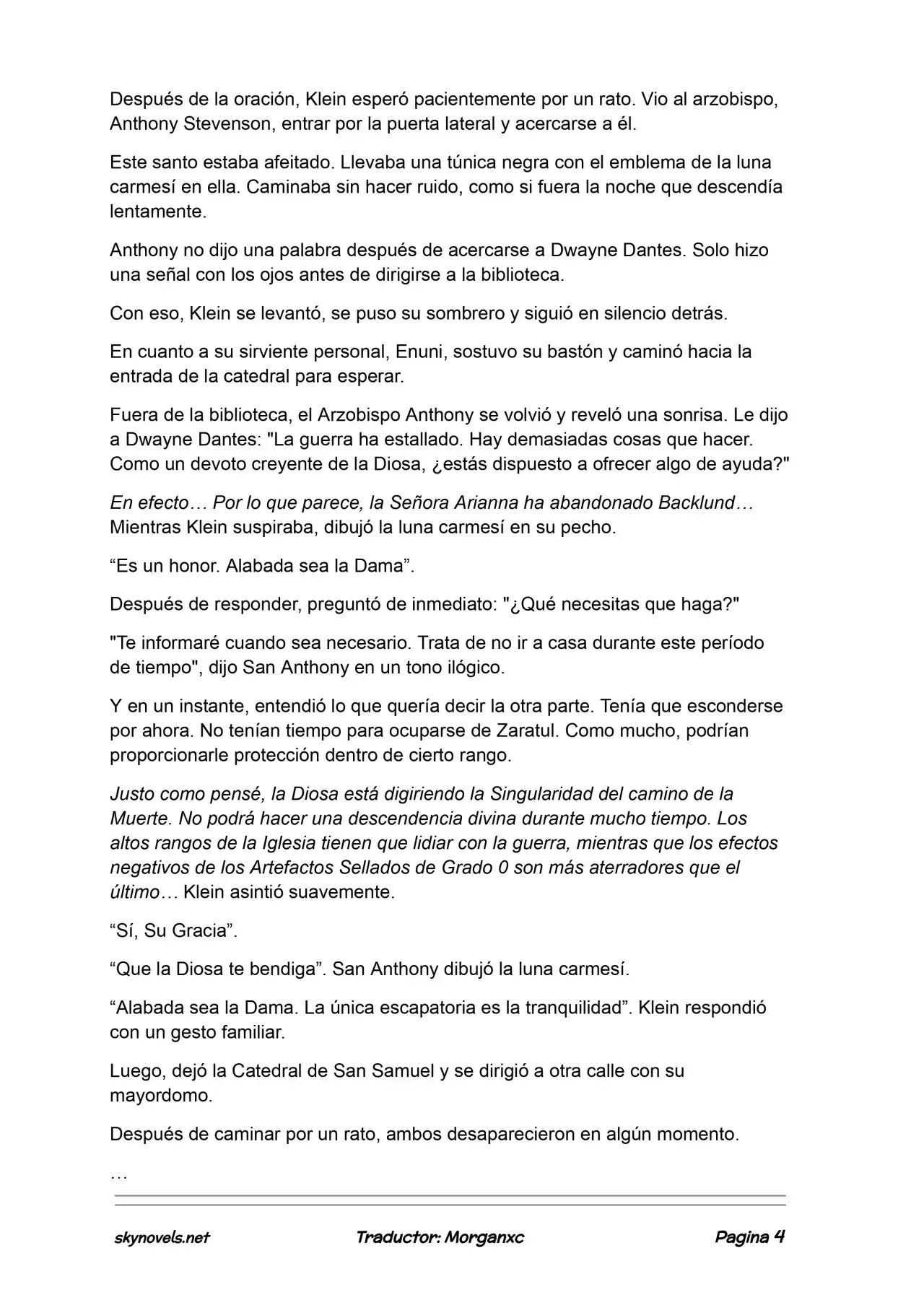 Lord Of The Mysteries (Novela) - Capítulo 1088 - Página 4 - LectorTMOo