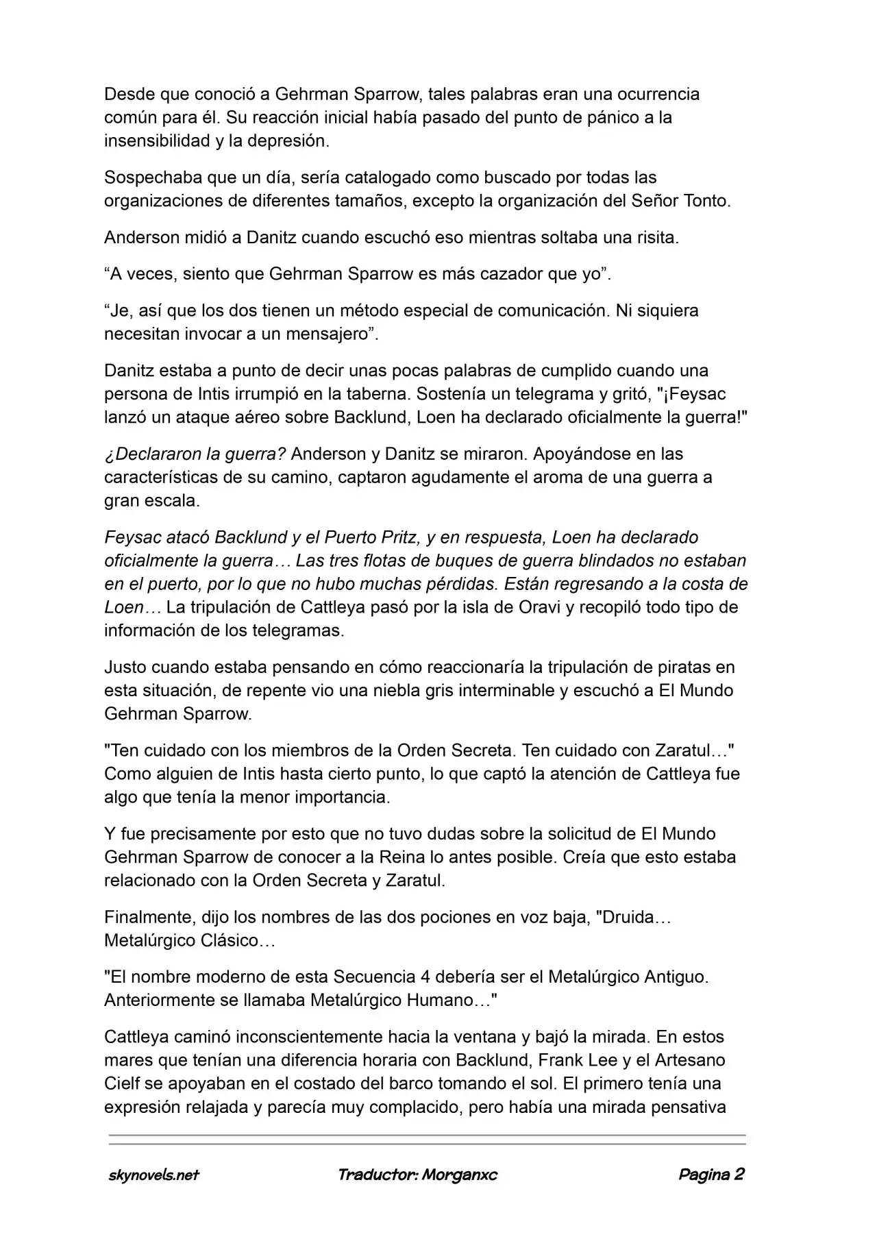 Lord Of The Mysteries (Novela) - Capítulo 1089 - Página 2 - LectorTMOo