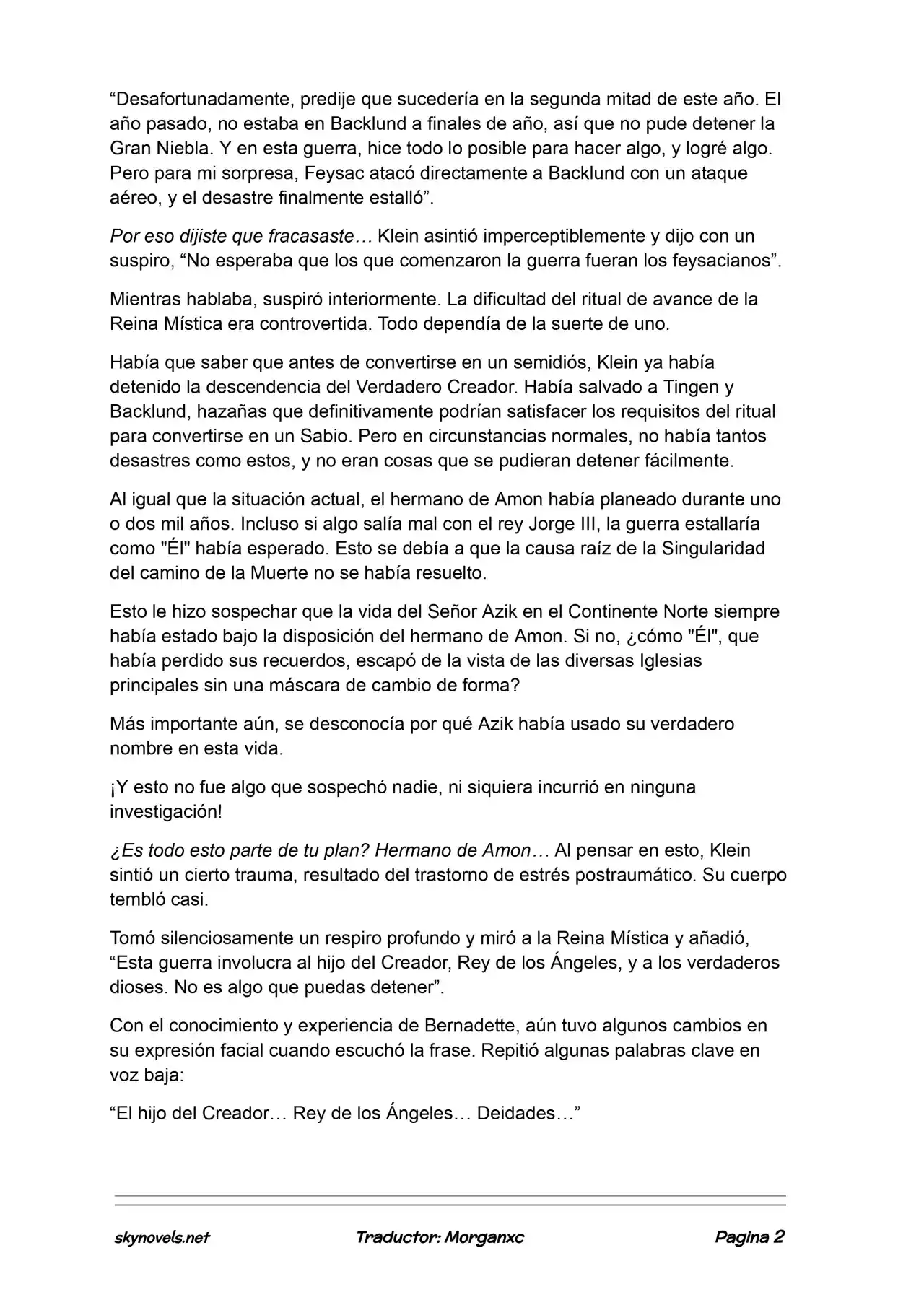 Lord Of The Mysteries (Novela) - Capítulo 1092 - Página 2 - LectorTMOo