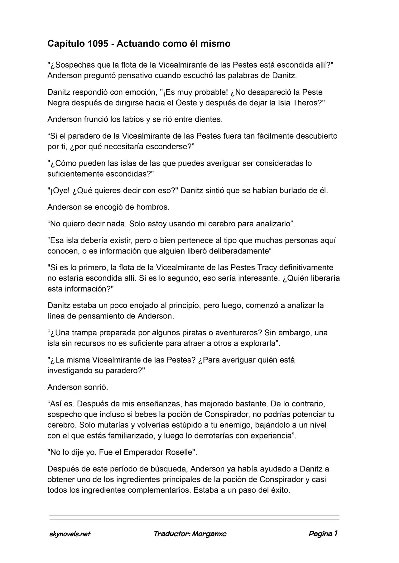 Lord Of The Mysteries (Novela) - Capítulo 1095 - Página 1 - LectorTMOo