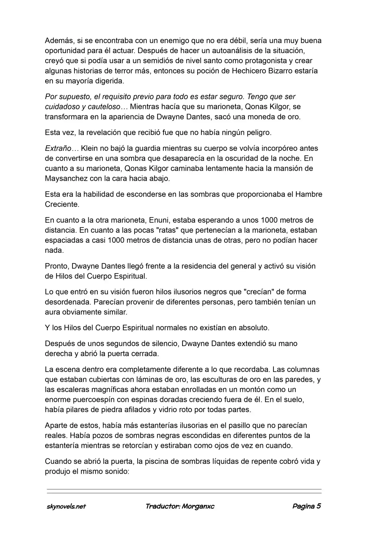 Lord Of The Mysteries (Novela) - Capítulo 1097 - Página 5 - LectorTMOo