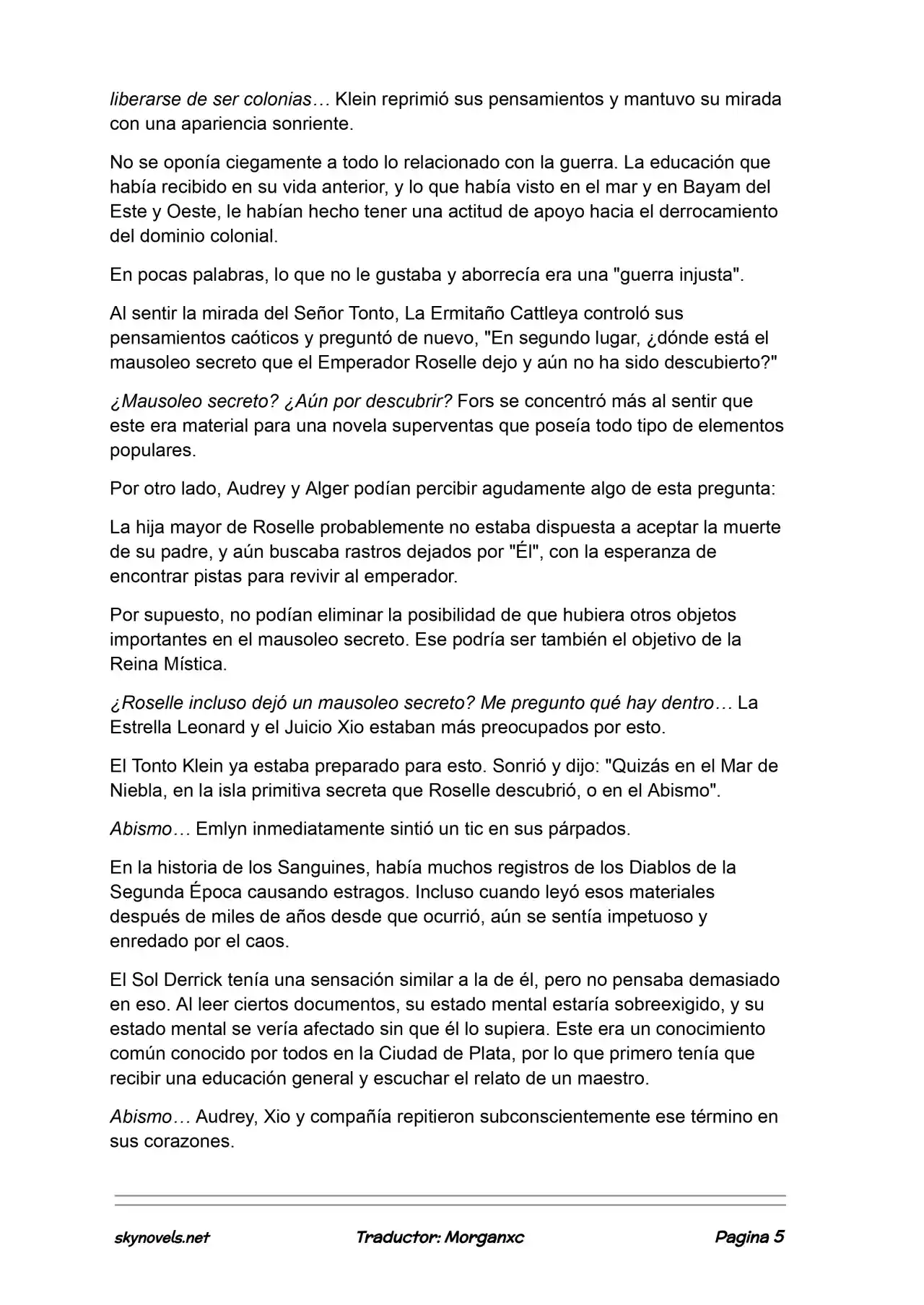 Lord Of The Mysteries (Novela) - Capítulo 1100 - Página 5 - LectorTMOo