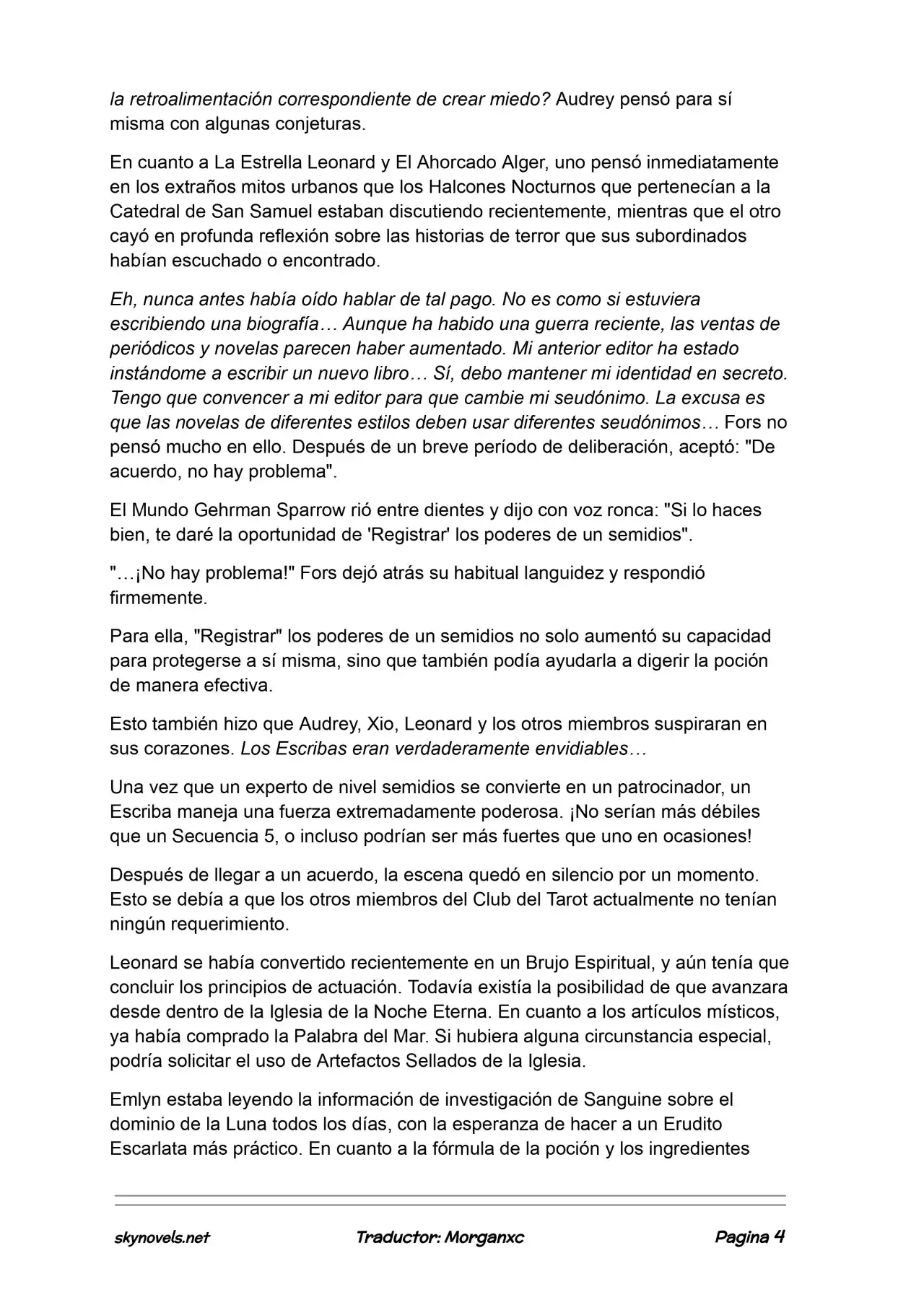 Lord Of The Mysteries (Novela) - Capítulo 1101 - Página 4 - LectorTMOo