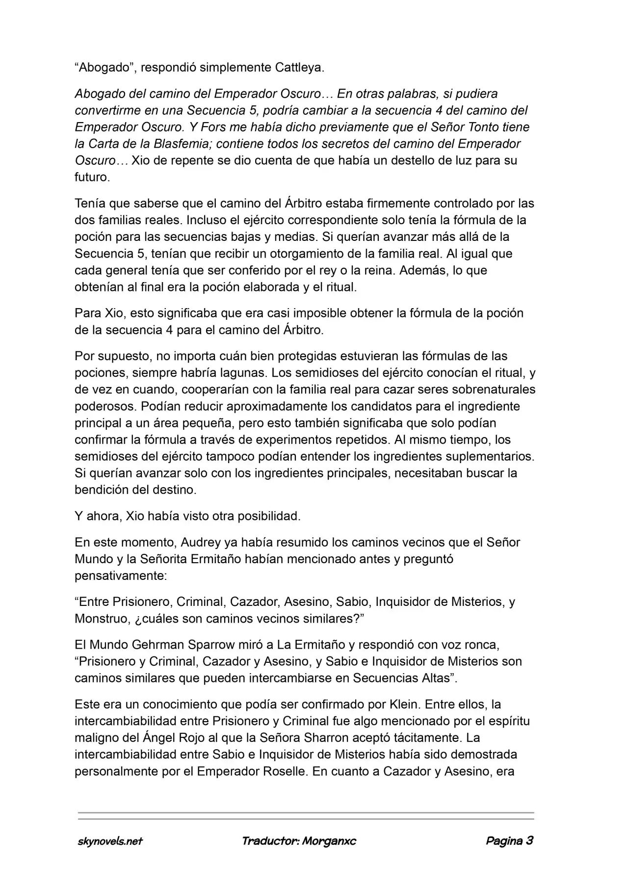 Lord Of The Mysteries (Novela) - Capítulo 1103 - Página 3 - LectorTMOo