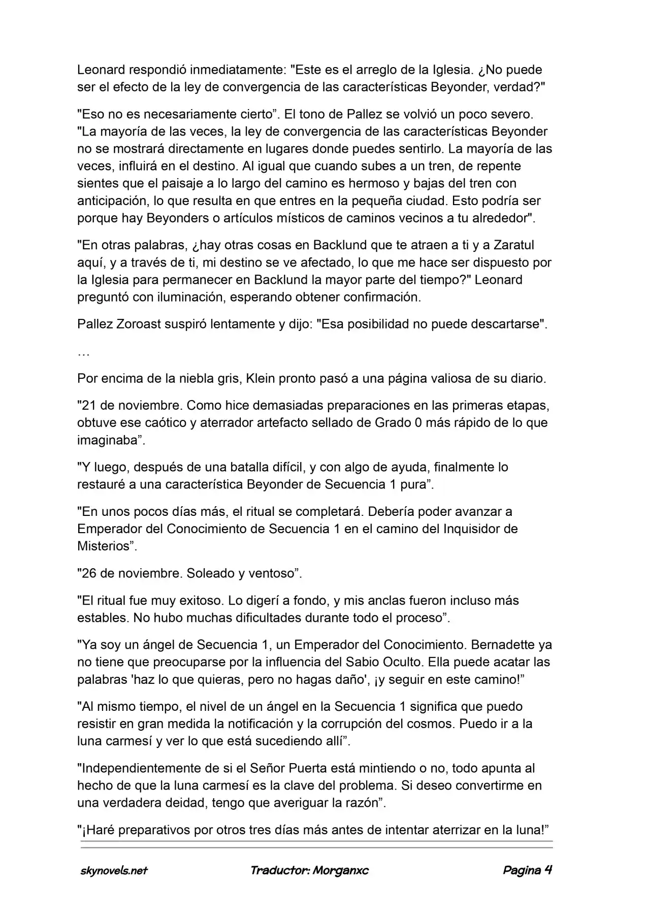 Lord Of The Mysteries (Novela) - Capítulo 1104 - Página 4 - LectorTMOo