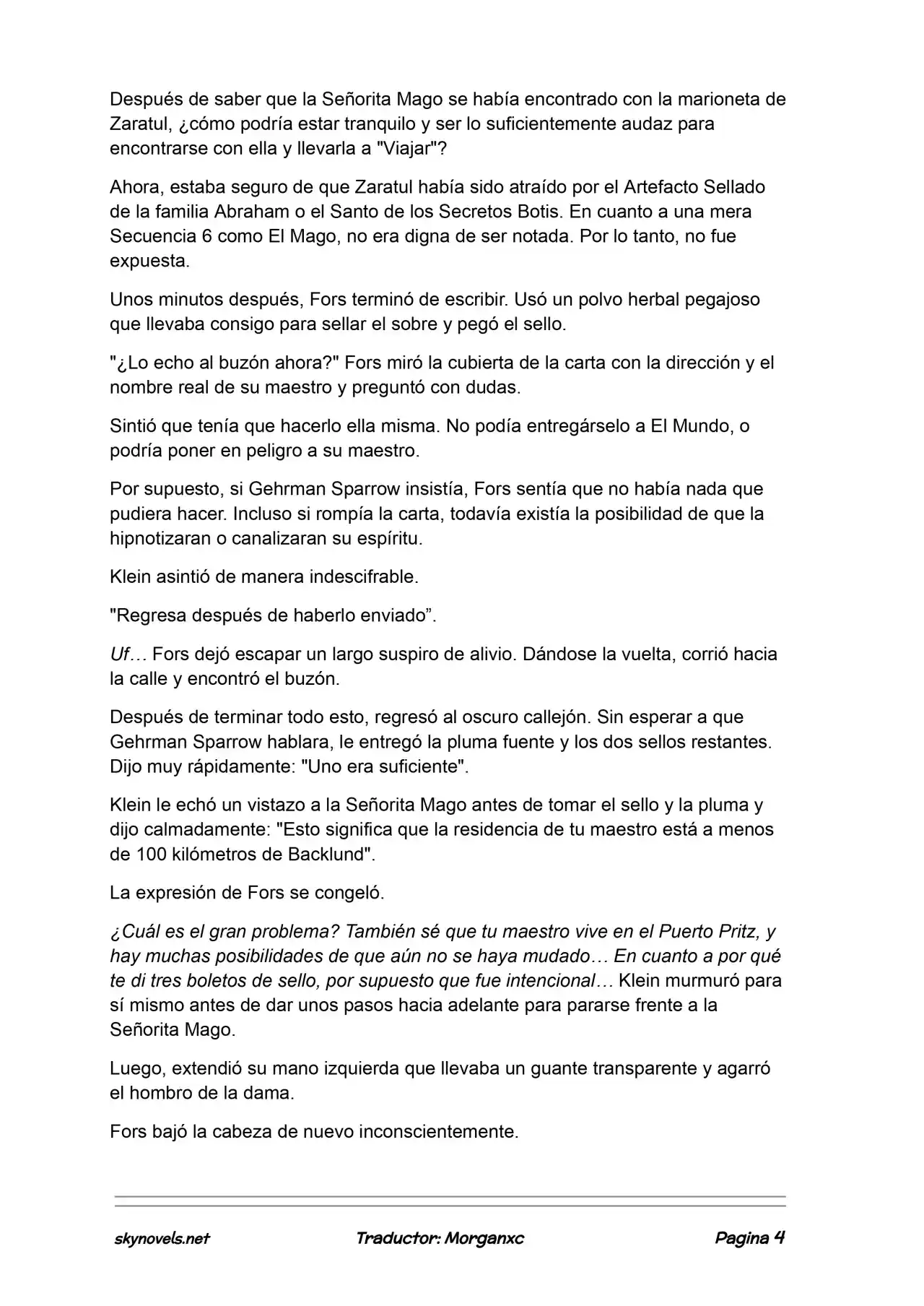 Lord Of The Mysteries (Novela) - Capítulo 1106 - Página 4 - LectorTMOo